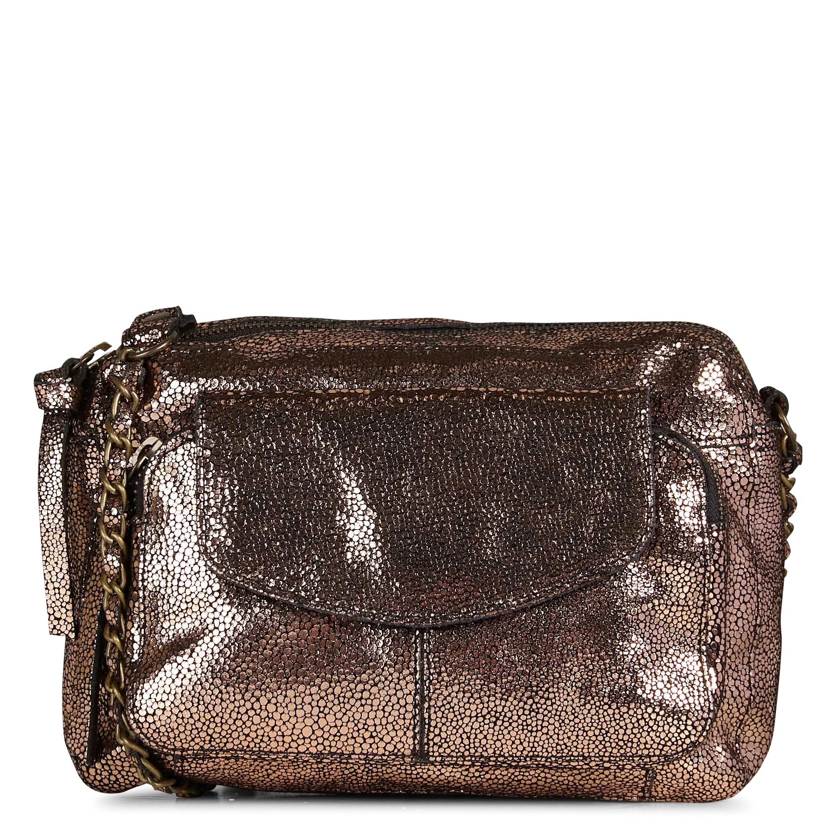 Brieftasche aus Leder Braun NAINA