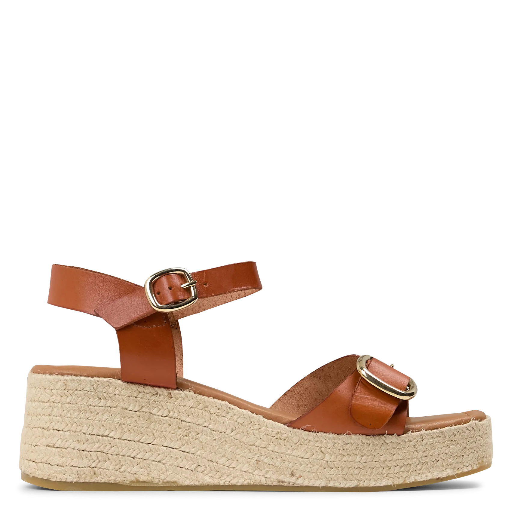 Espadrilles aus Leder Braun HORANI