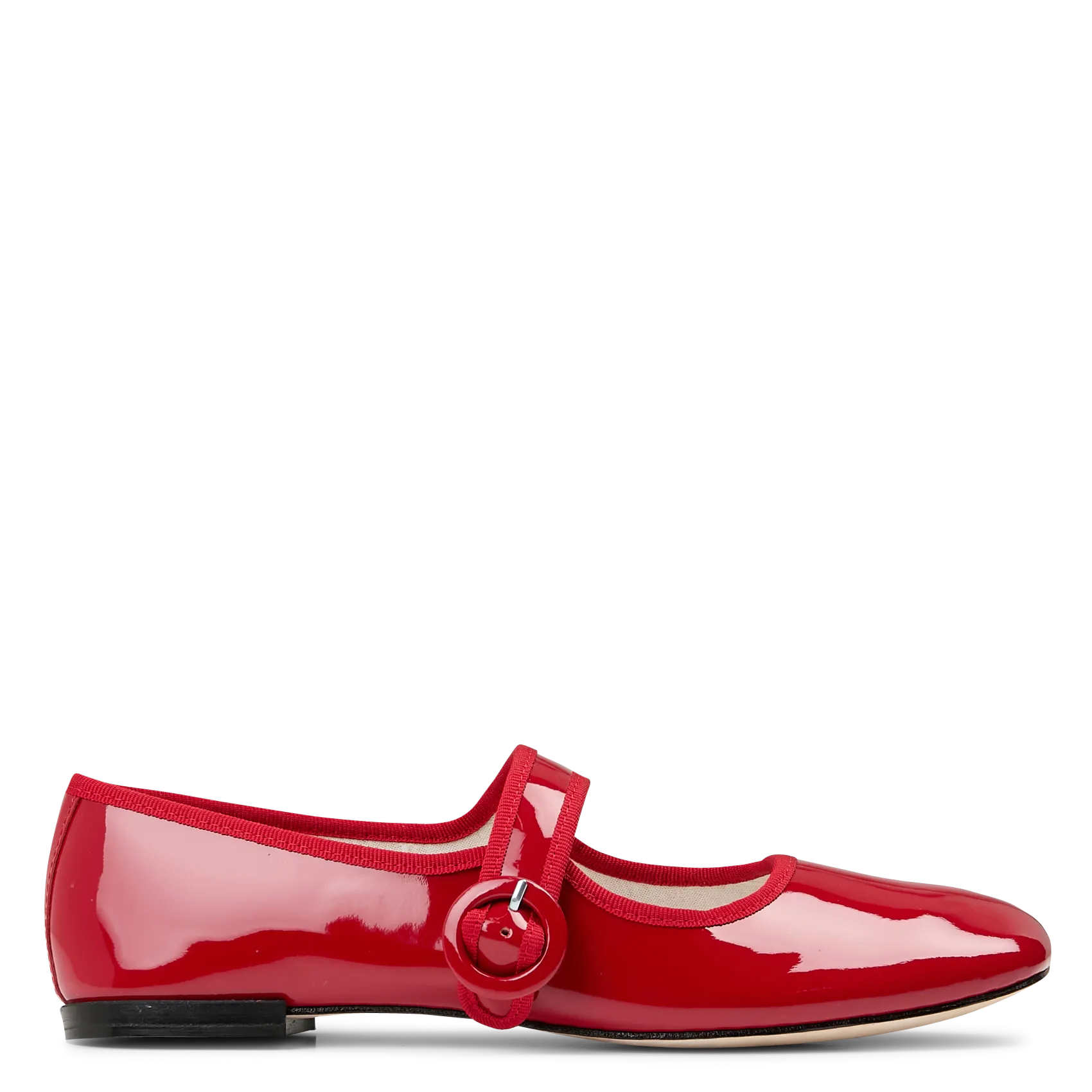 Spangenpumps aus Lackleder Rot GEORGIA