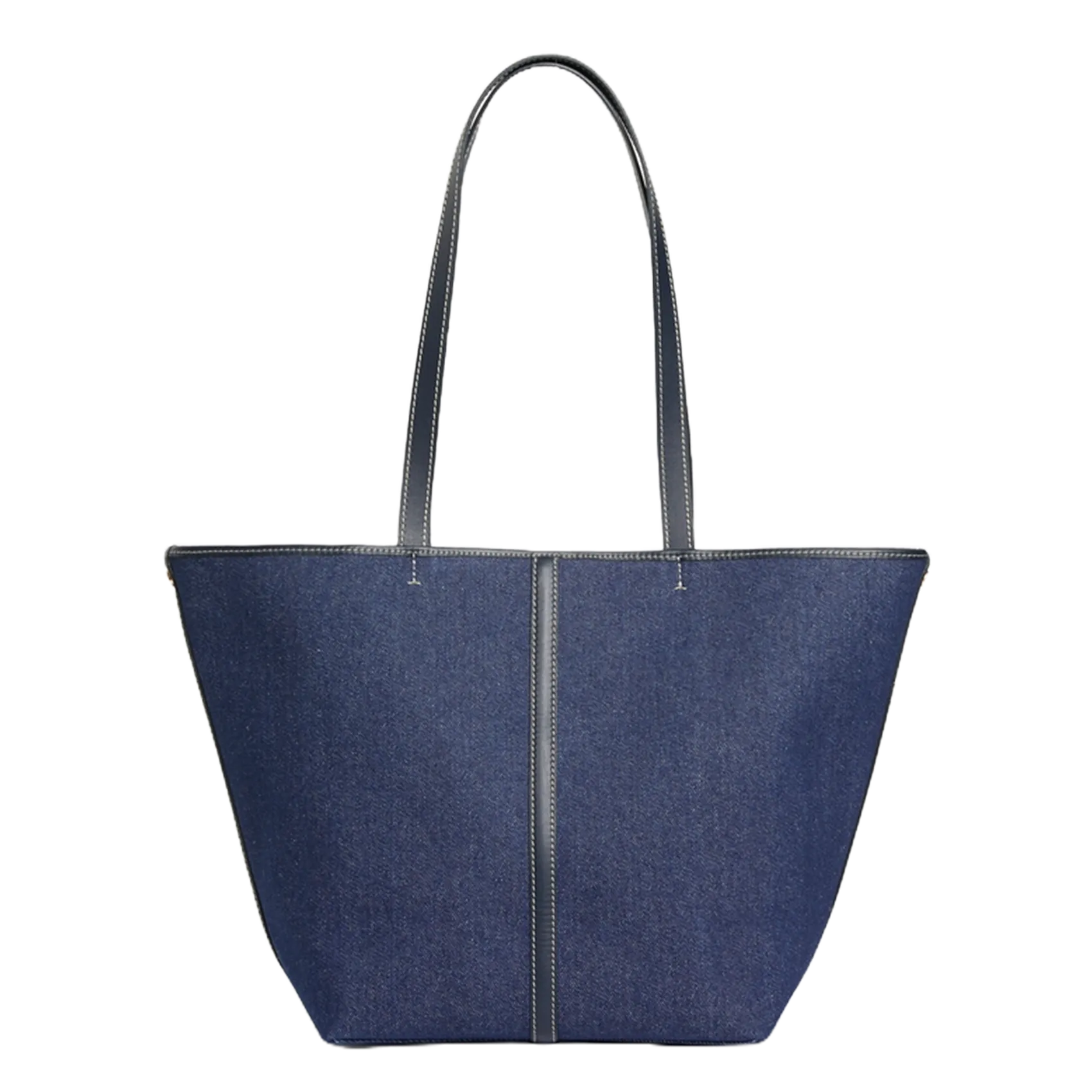 Baumwoll-Denim-Shopper Blau TOTE BAG PM