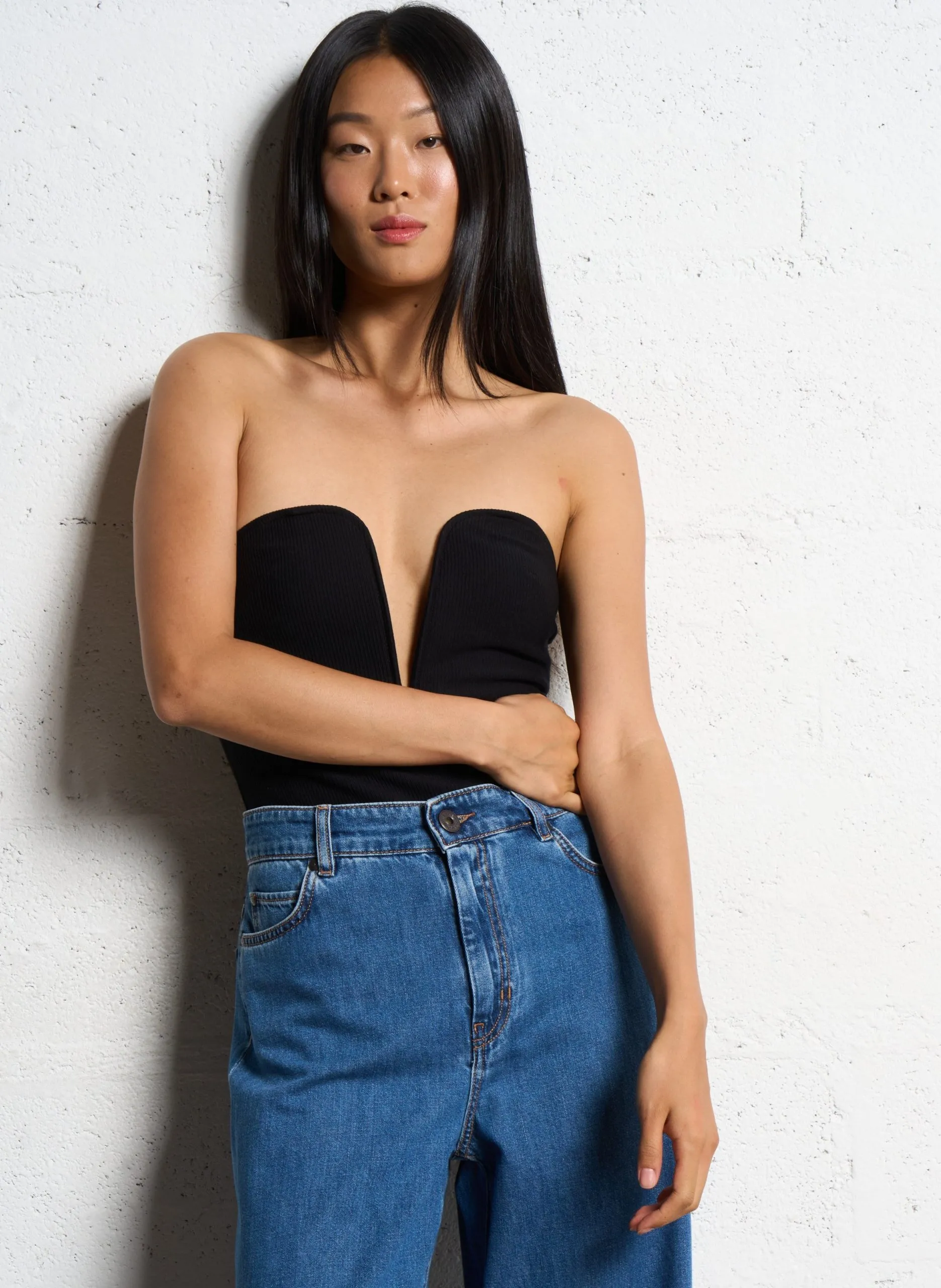 Body Bustier -> Body Bustier Schwarz PICANTE