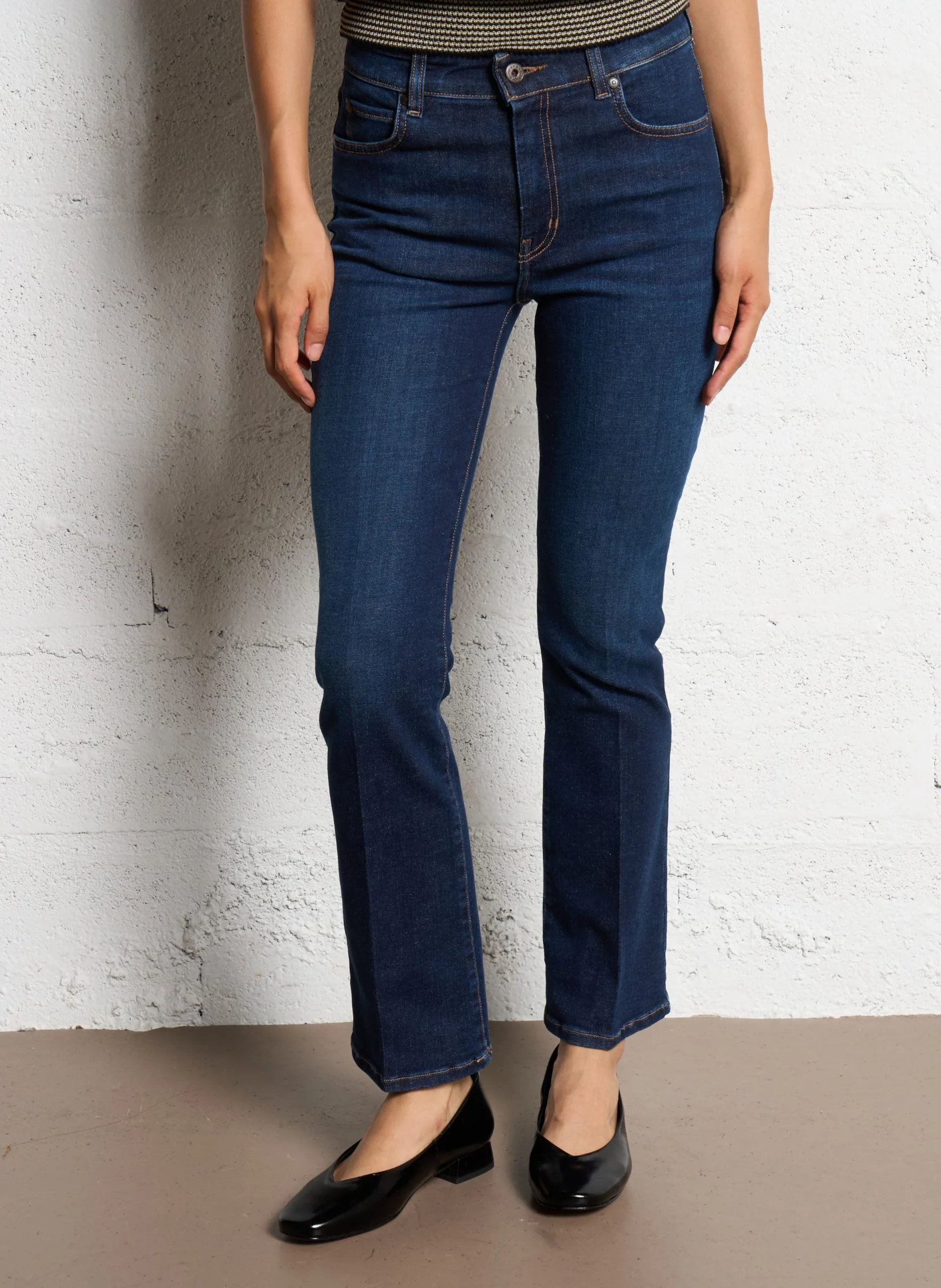 Bootcut Jeans aus Baumwoll-Mix Blau RAPALLO
