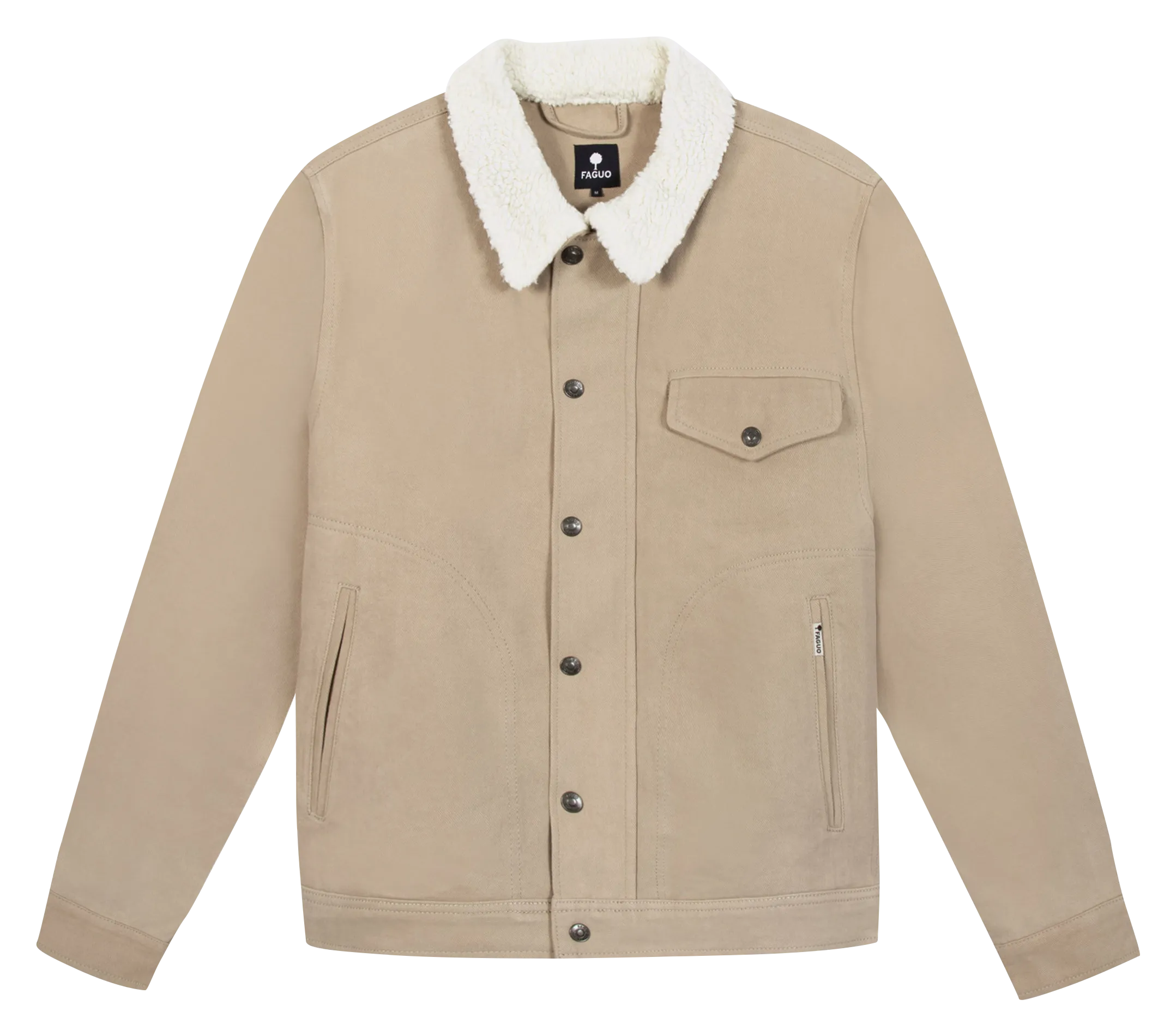 Sherpa-Kragenjacke Beige SEILLON