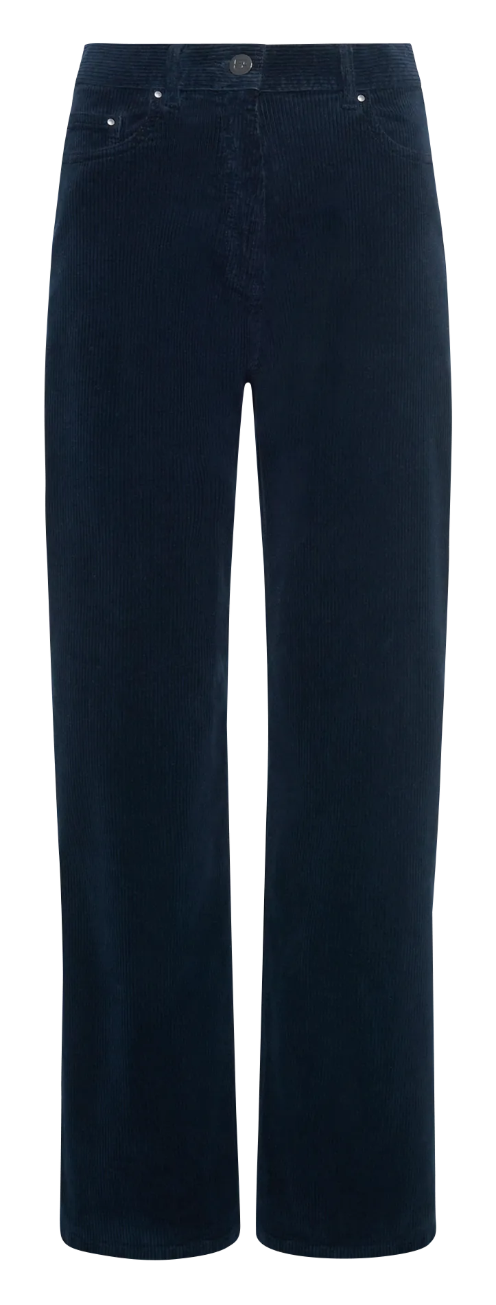 Gerade geschnittene Hose aus meliertem Baumwollstoff Blau CELESTE