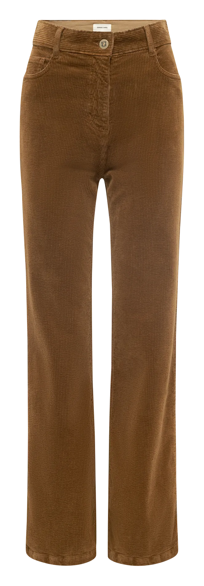 Bundfaltenhose aus Cord Braun CHANTAL