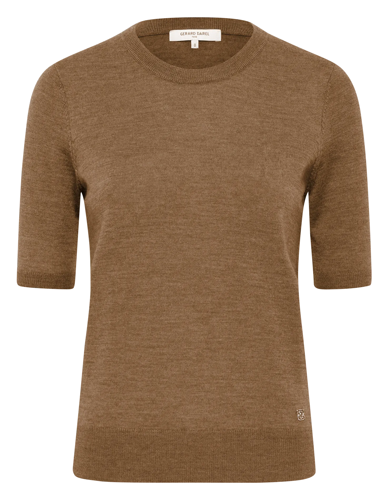 Abidjan - Wollpullover mit Rundhalsausschnitt Braun ELSA