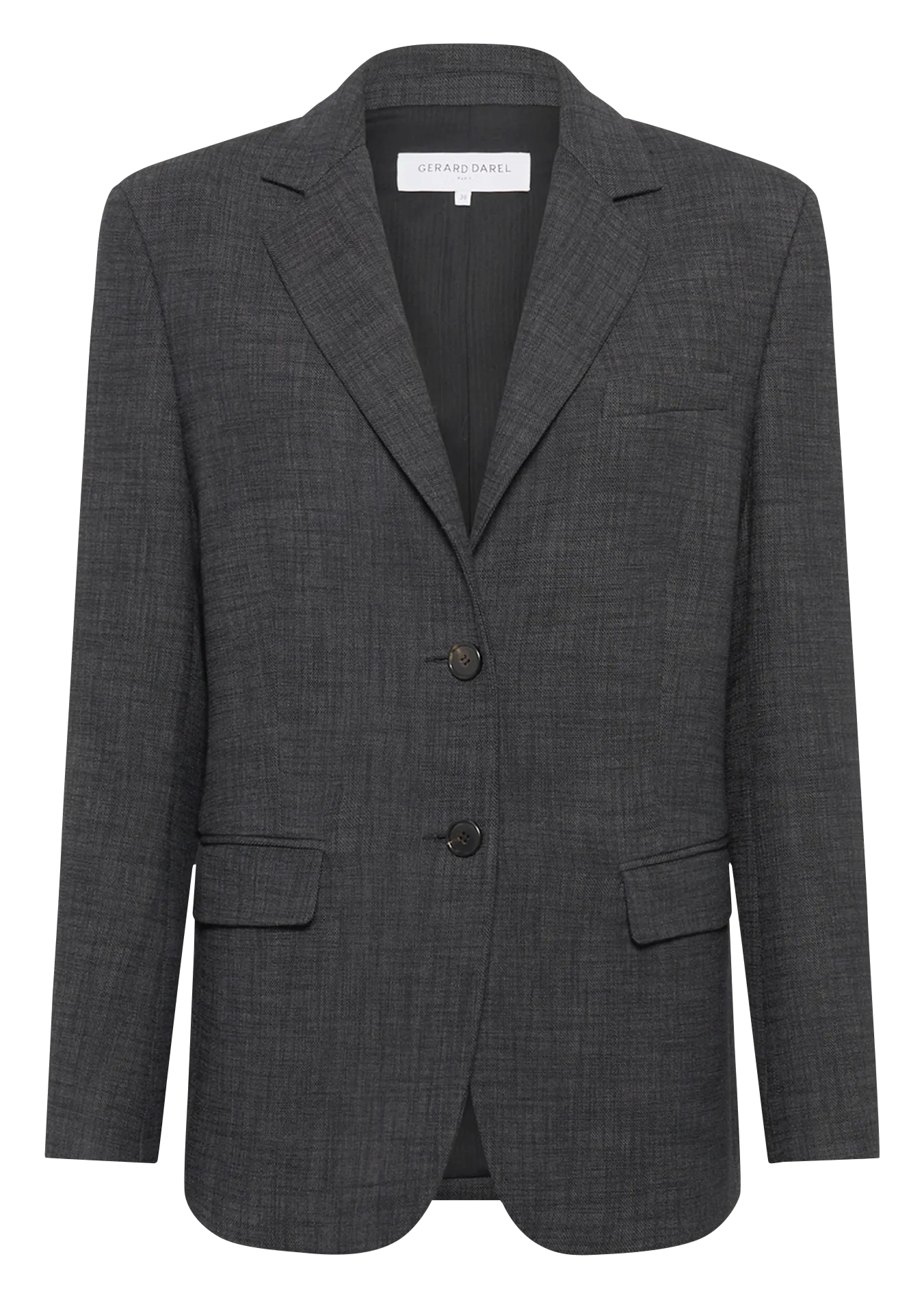 Taillierte Blazerjacke mit Revers Grau NAEL