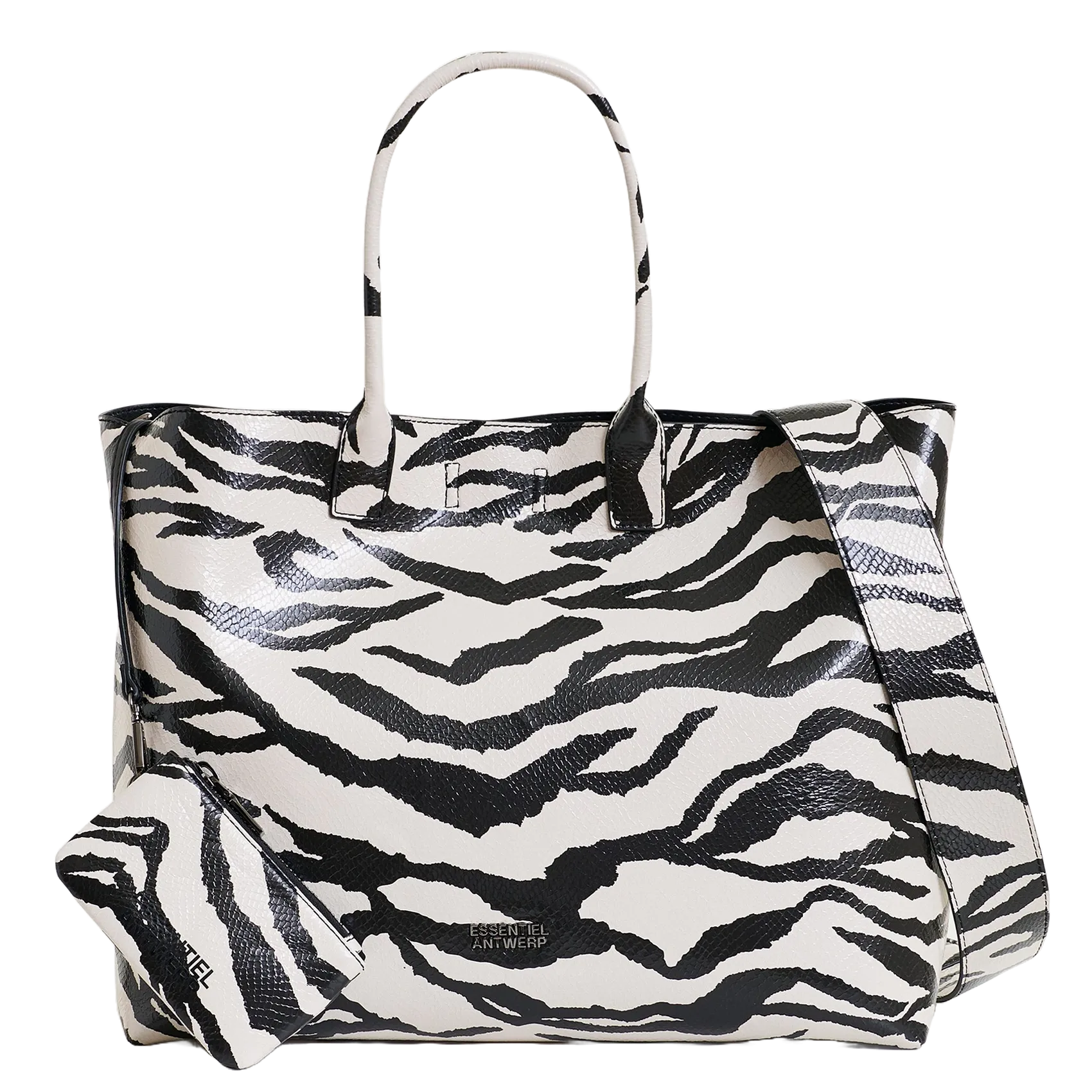 Zebra bedruckte Tasche Schwarz ILOISE