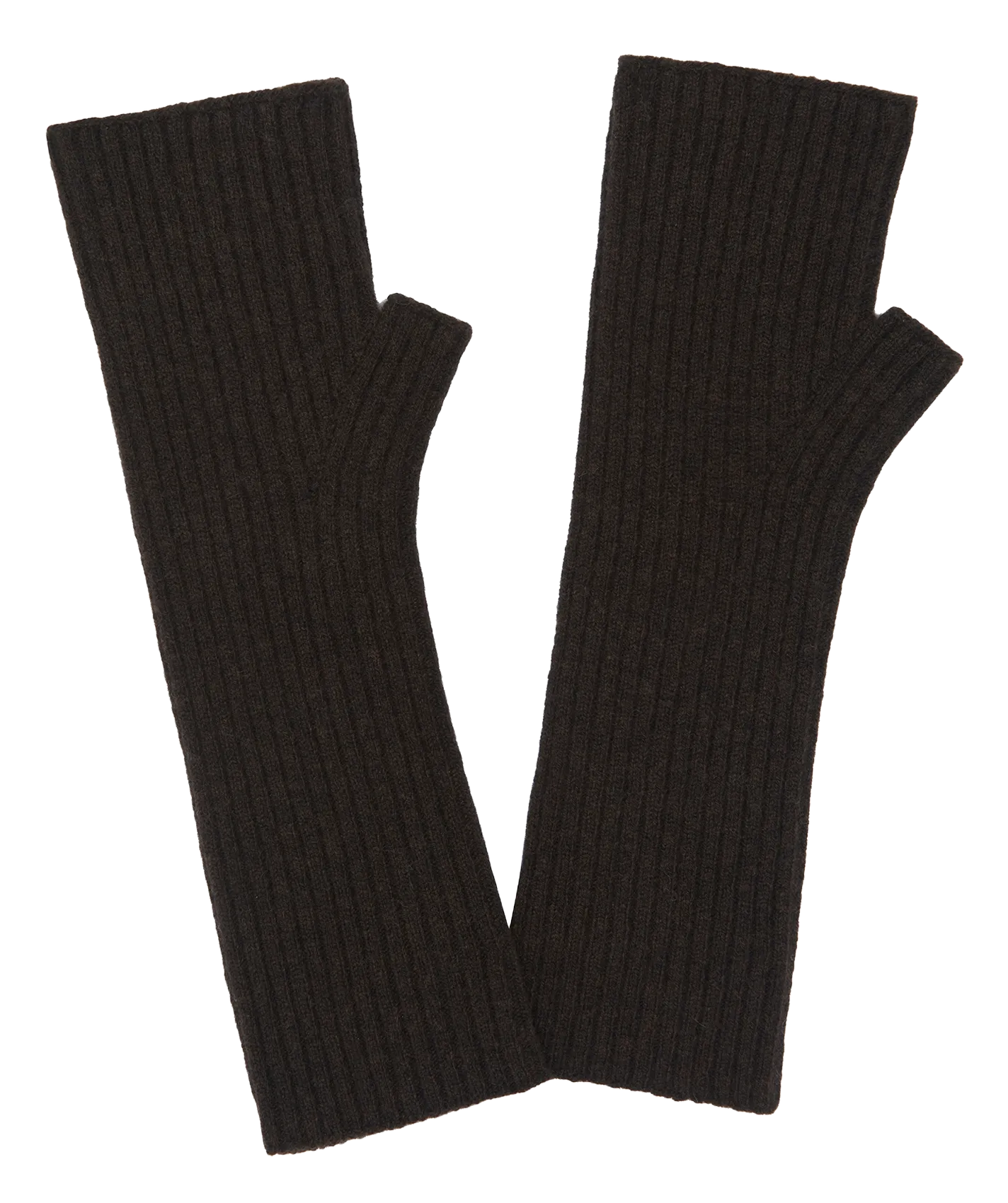 Fäustlinge aus Kaschmir Braun KNOKKE