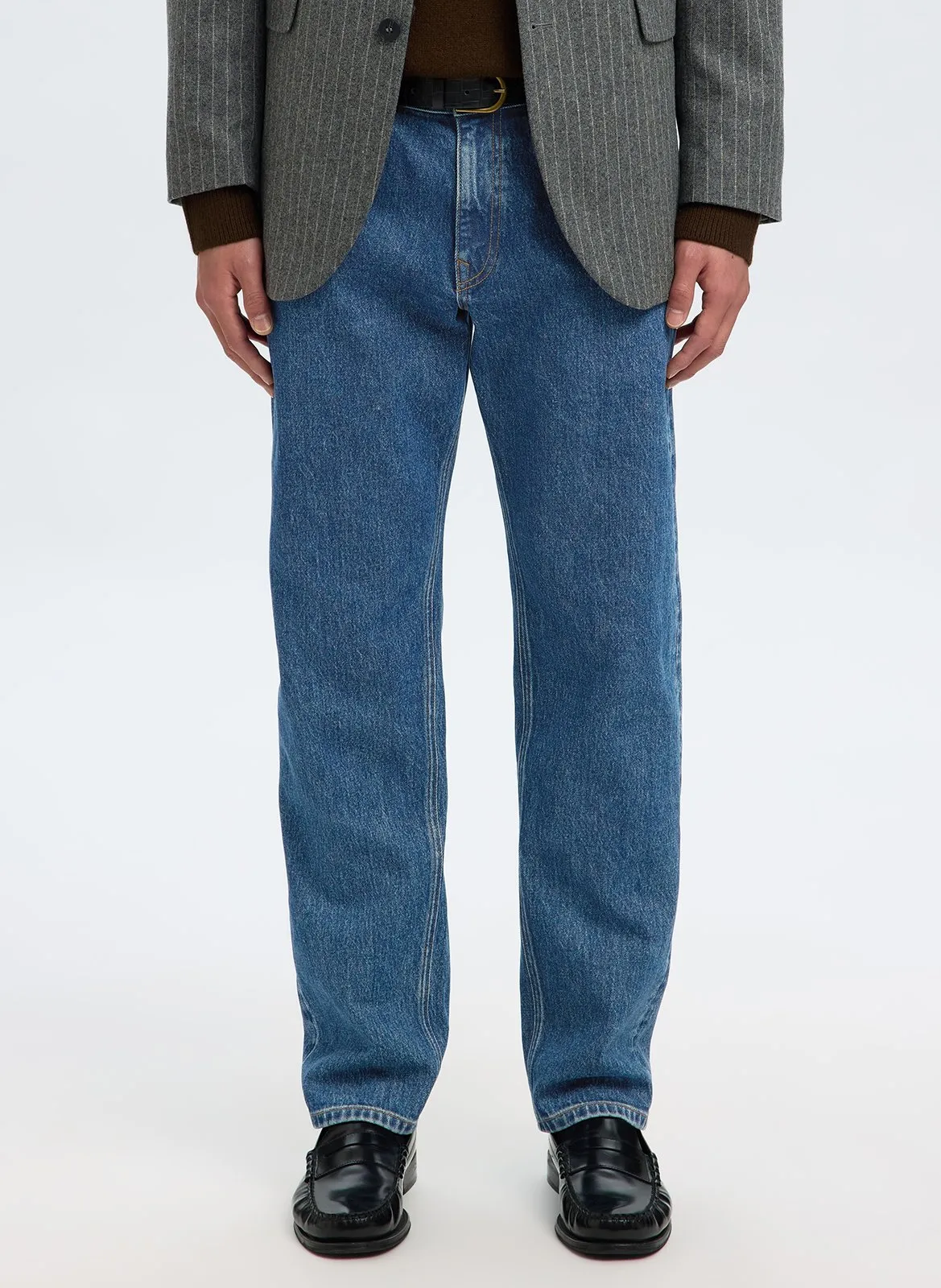 Straight Cut Jeans aus Bio-Baumwoll-Mix Blau BEN KORI