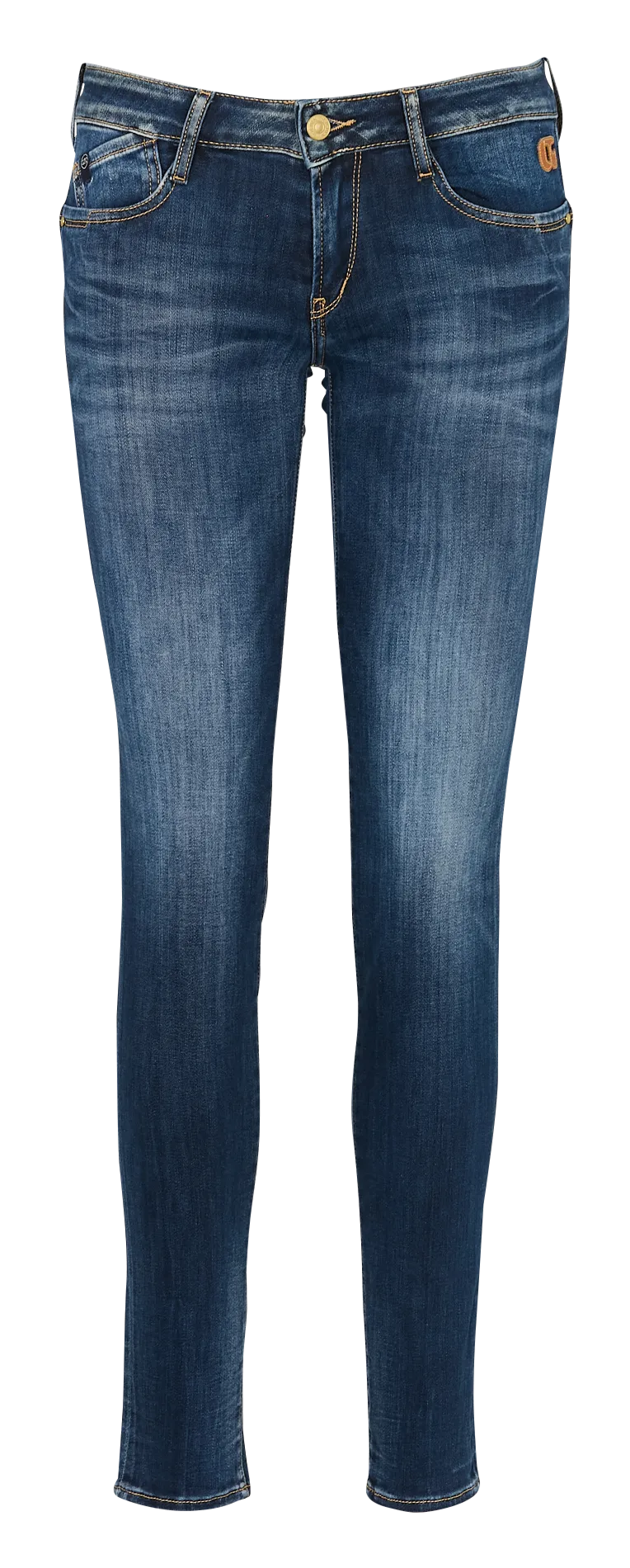 Einfarbiger Schal aus Baumwoll-Mix Blau PULP