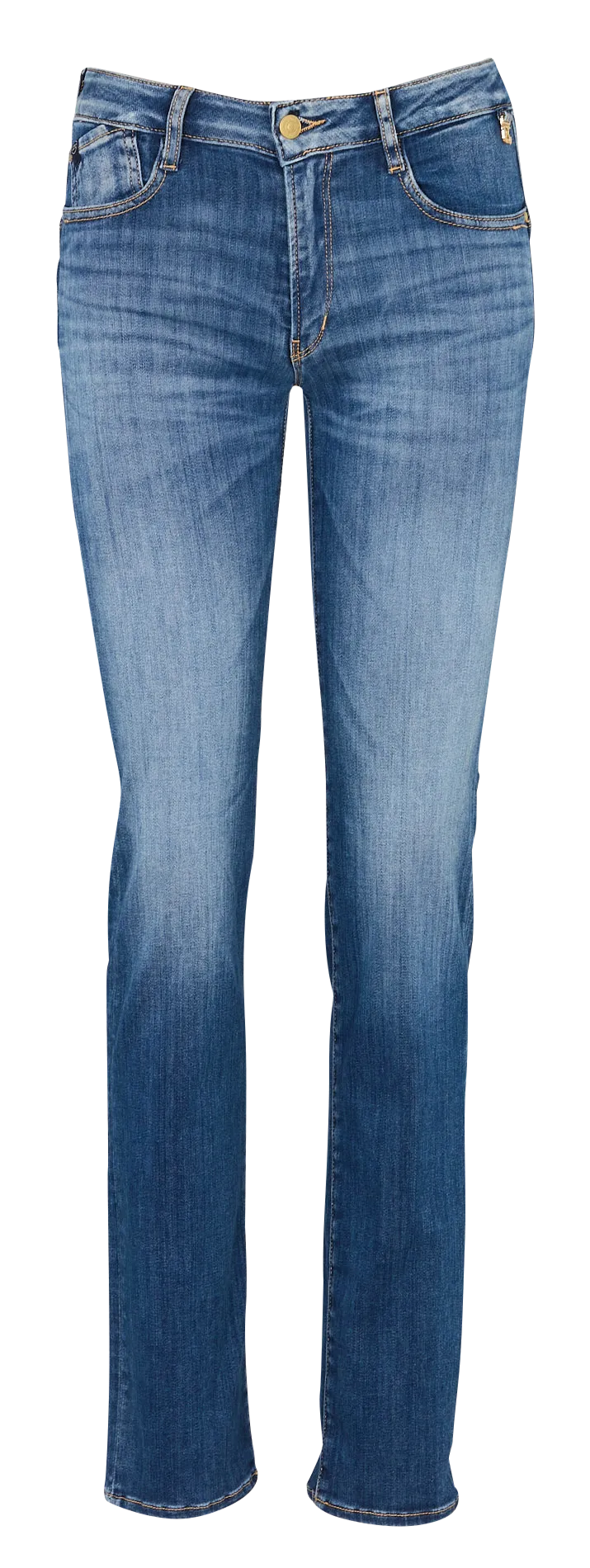 Skinny Stretch Jeans mit Push-Up-Effekt Blau PULPHIRE