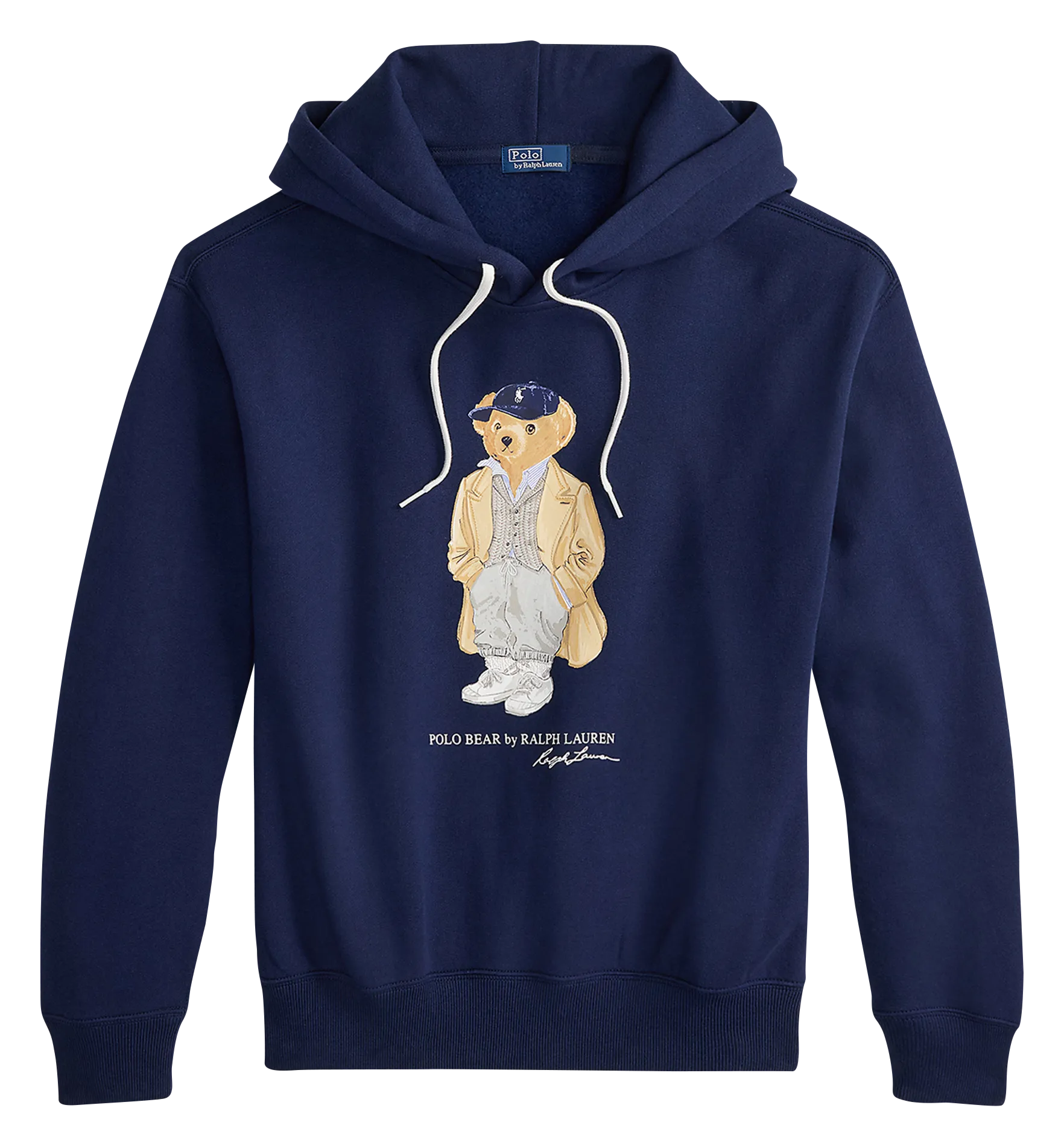Kapuzensweatshirt mit Rundhalsausschnitt Blau