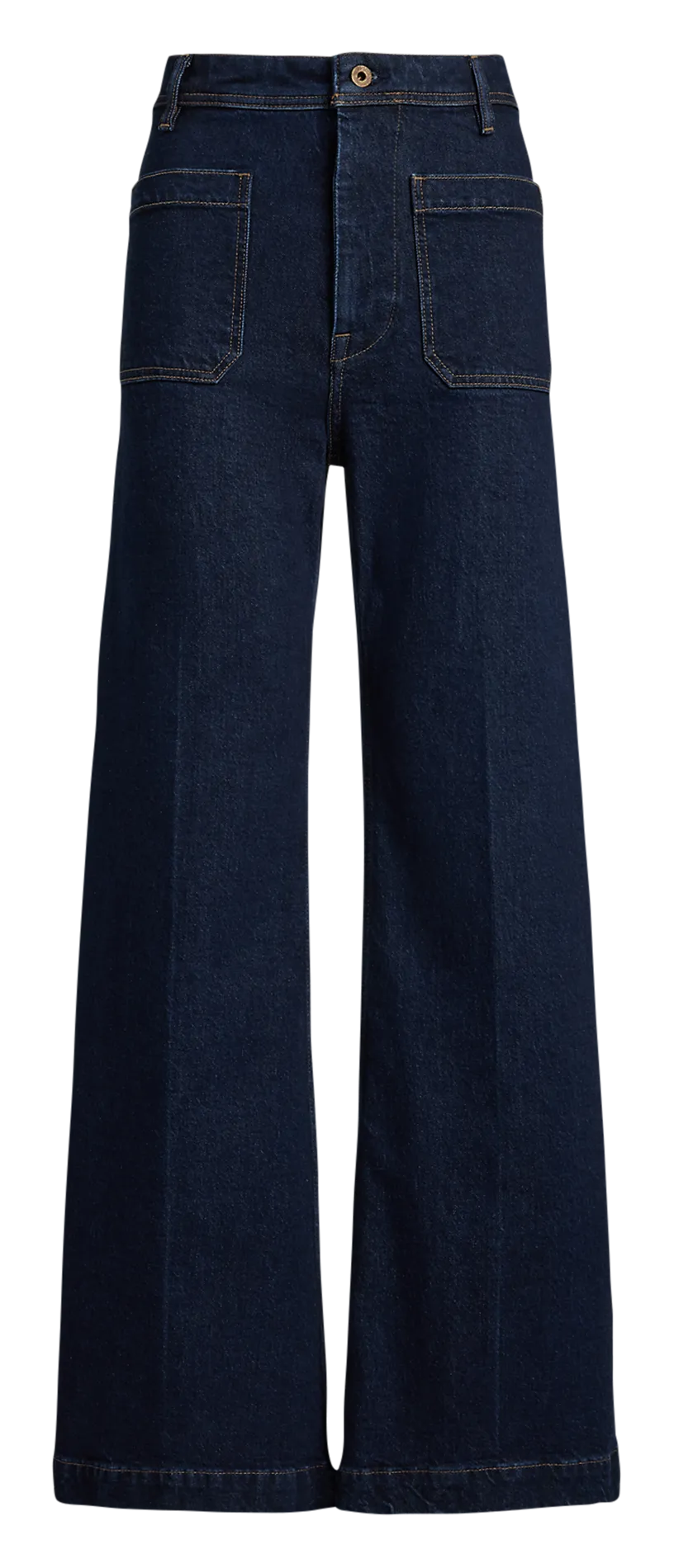 Jeans-Schlaghose aus Baumwoll-Mix Blau