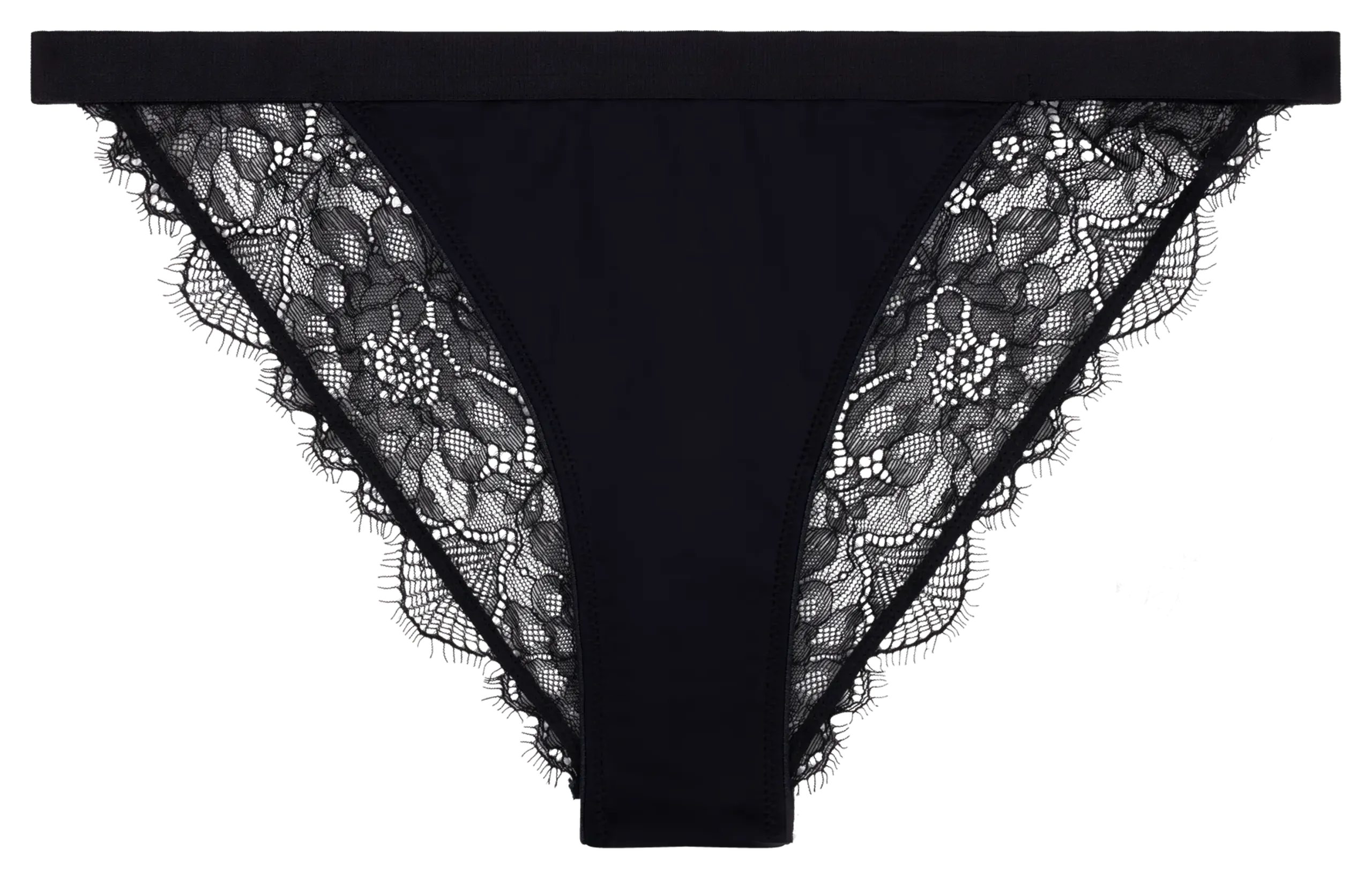 Affinités Secrètes - Slip Schwarz WILD ROSE