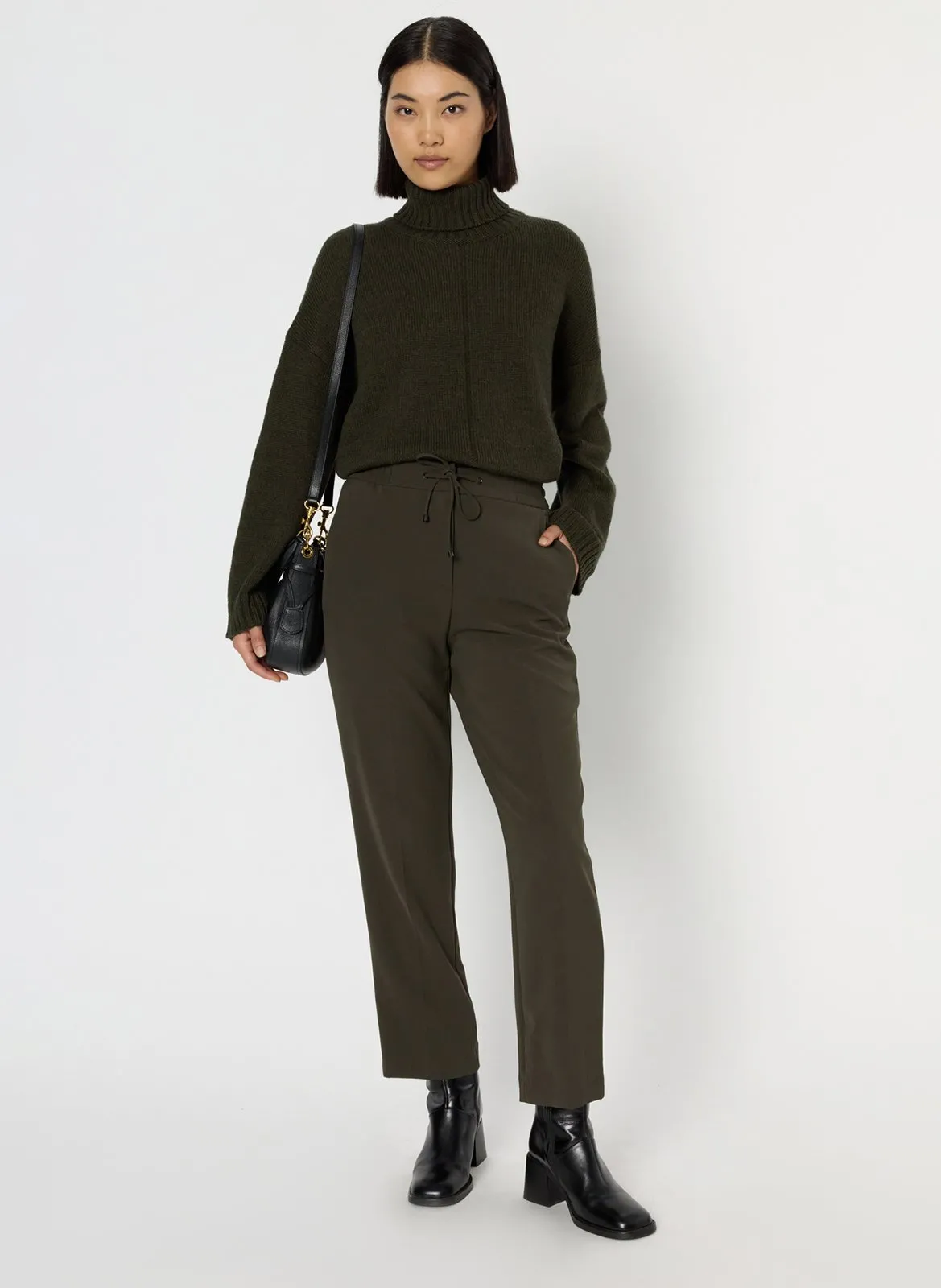 Bundfaltenhose Khaki CLARAEL