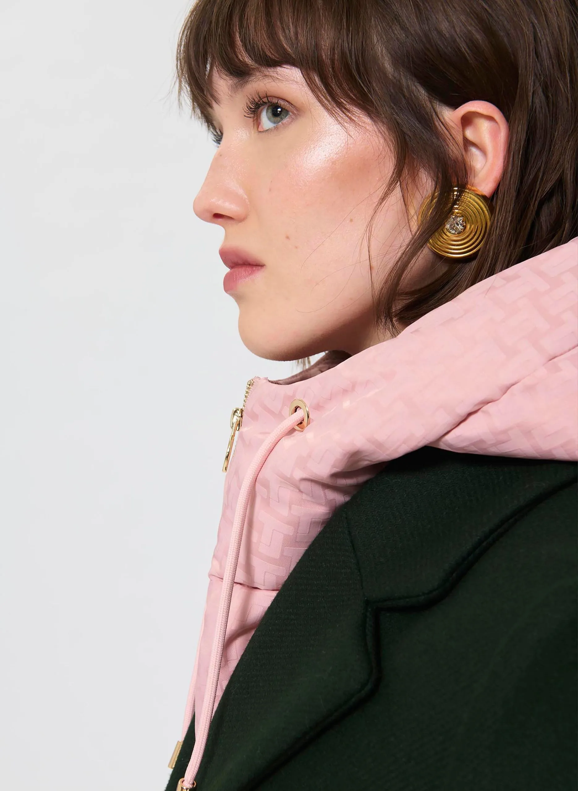 Abnehmbare Kapuze Beige DARIA