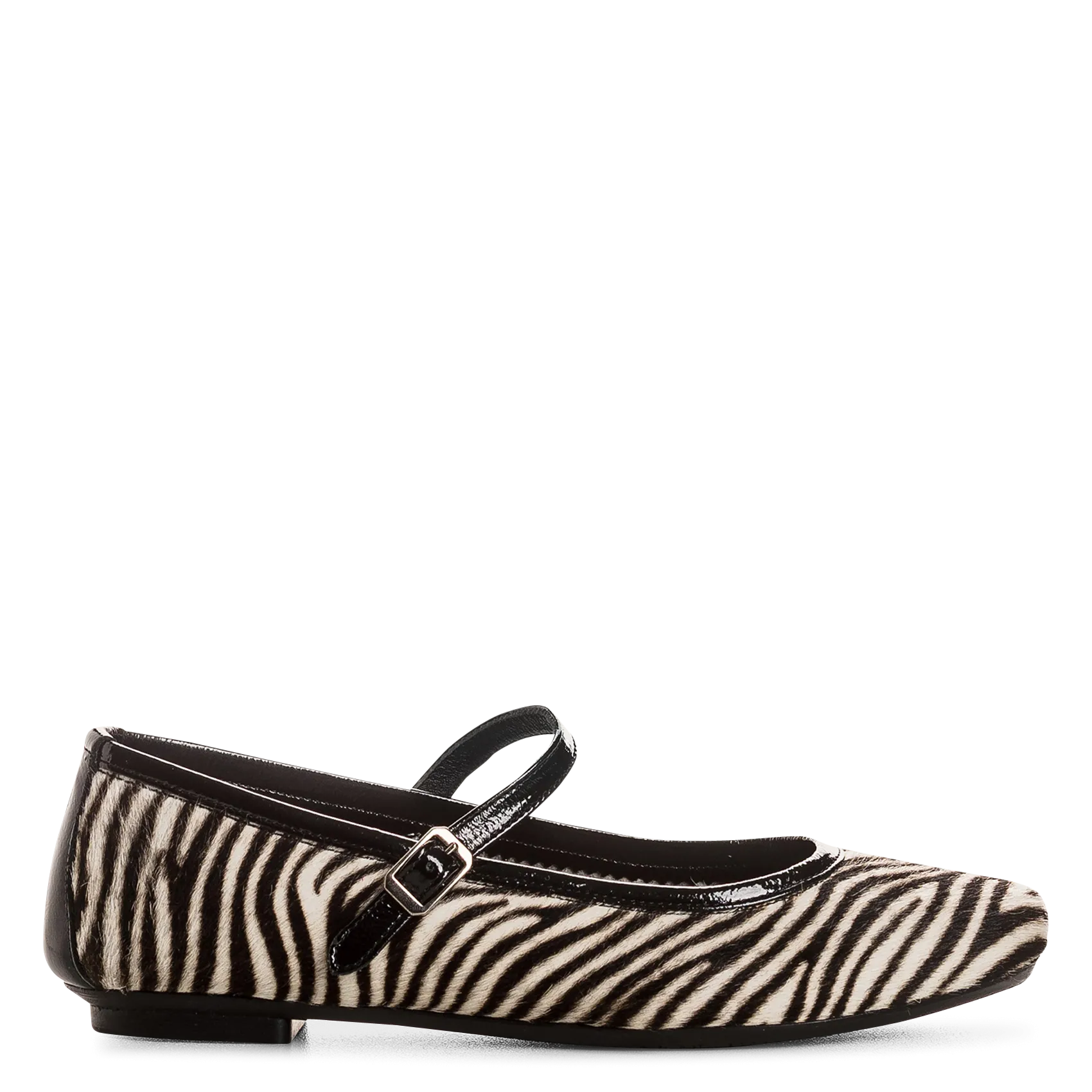 Baby Schuhe mit Zebra-Muster aus Leder Schwarz HONOR