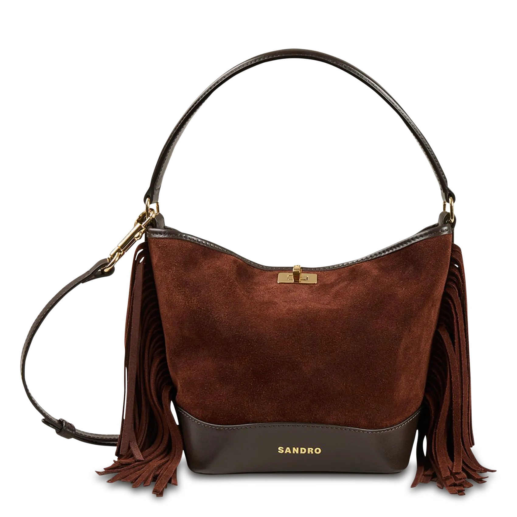 Ande - Beuteltasche aus Wildleder Braun TANGOSO