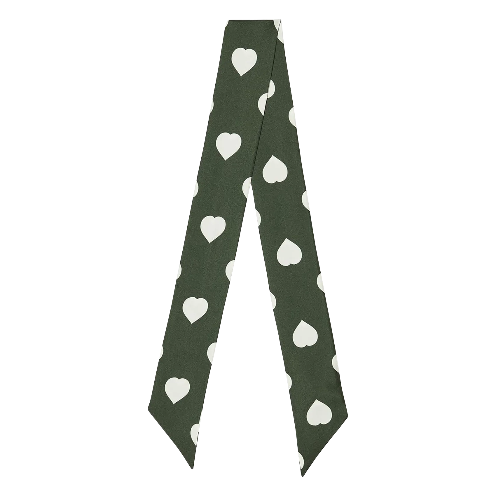 Stola aus bedruckter Seide Grun EDITH