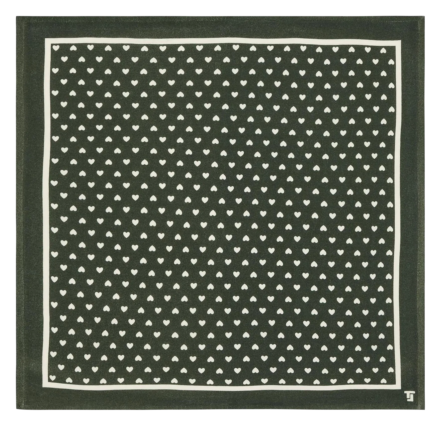 Tuch aus Wolle Grun EMILY