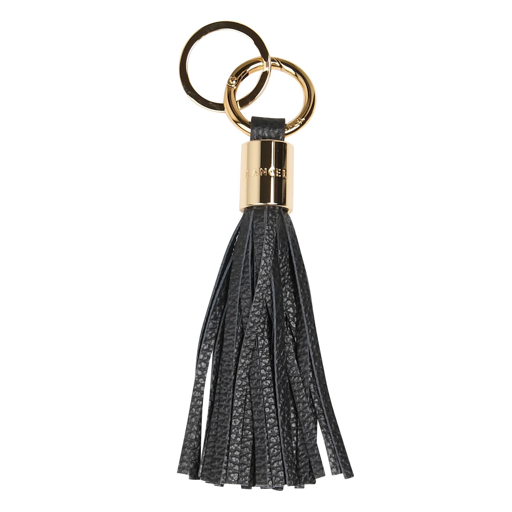 Schlüsselanhänger mit Lederpompon Schwarz PREMIER FLIRT