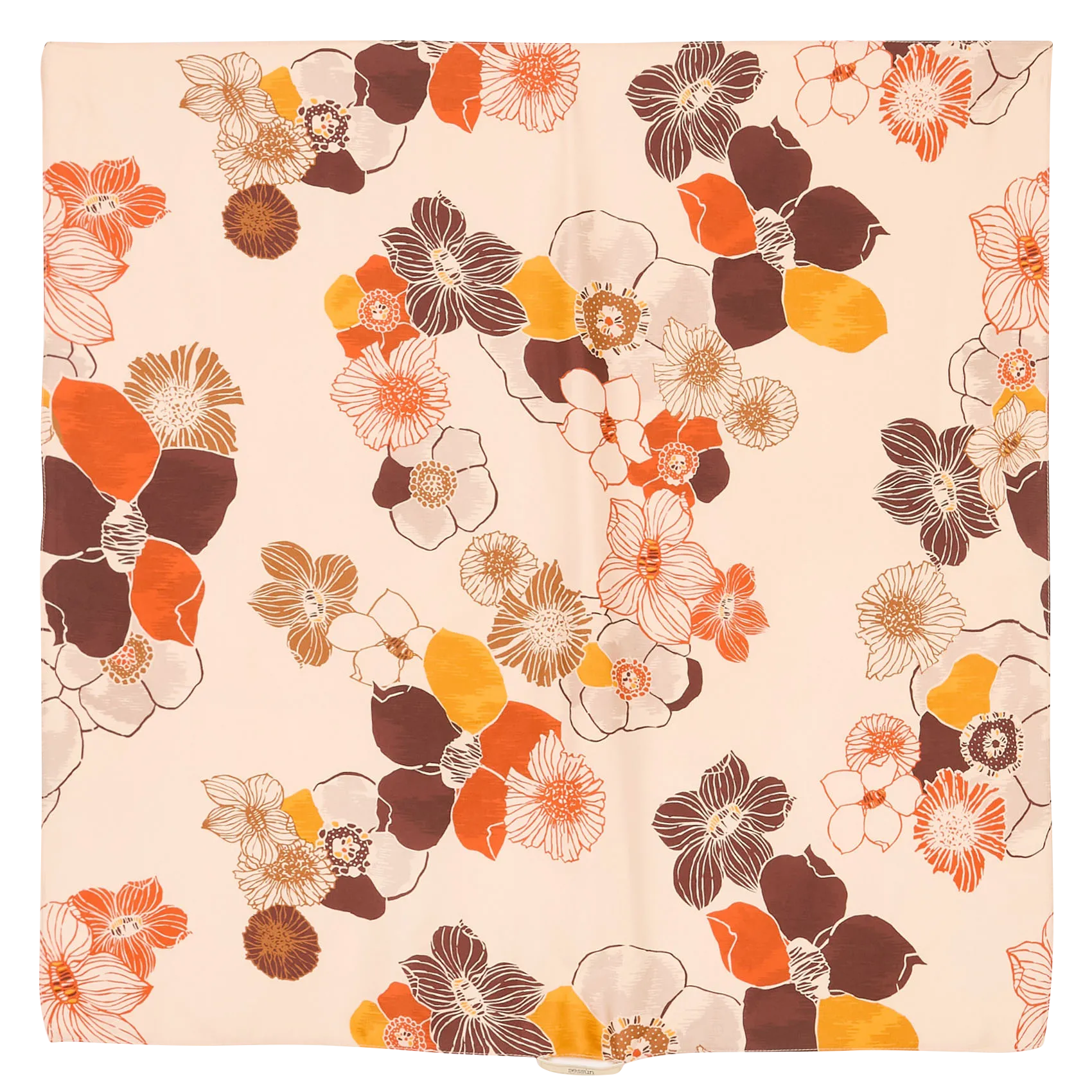 Quadratisches Tuch mit exklusivem Print aus Crêpe Mehrfarbig SCARVI