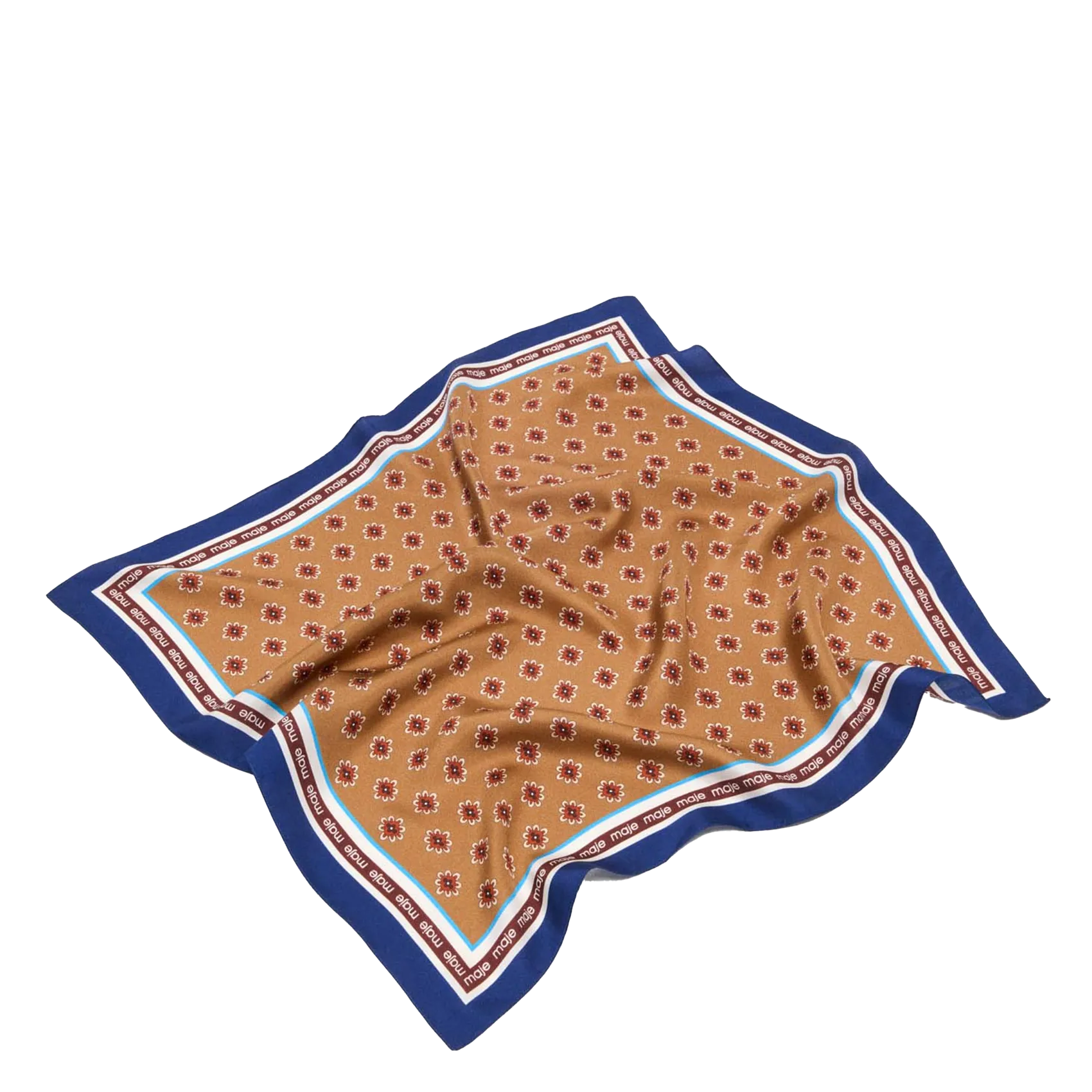 Azèque - Seidenfoulard Braun