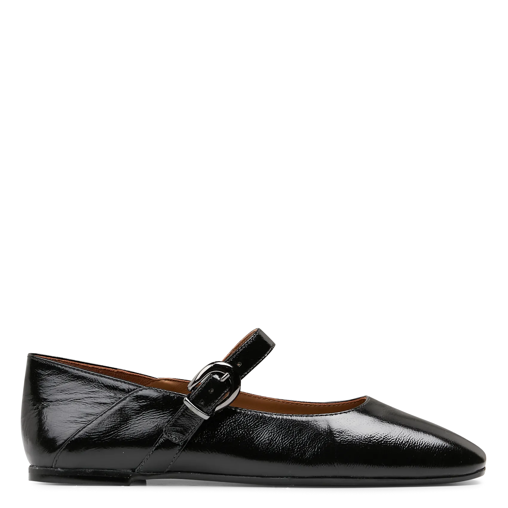 Ballerinas aus Lackleder Schwarz