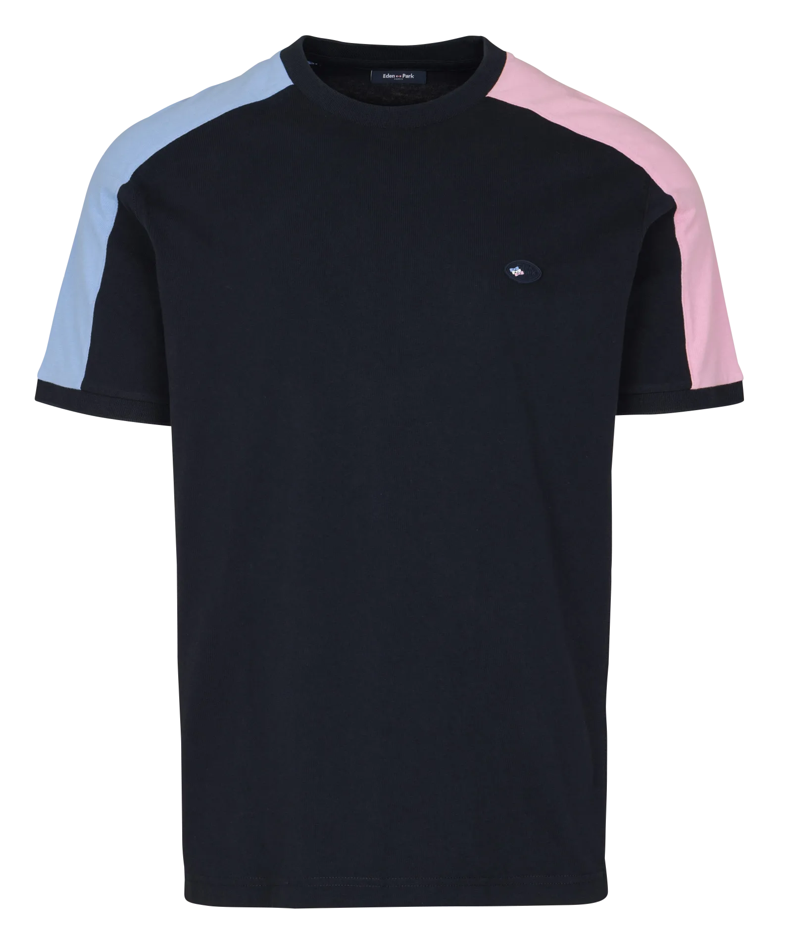 Baumwoll-Pullover mit Rundhalsausschnitt Rosa