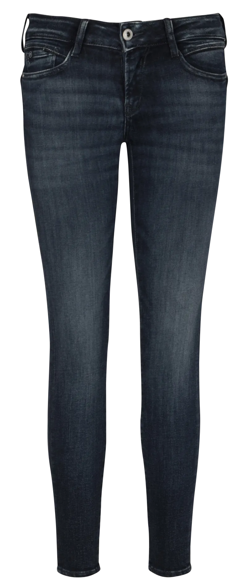 Stone Washed Skinny Jeans aus Baumwoll-Mix Blau PULPC