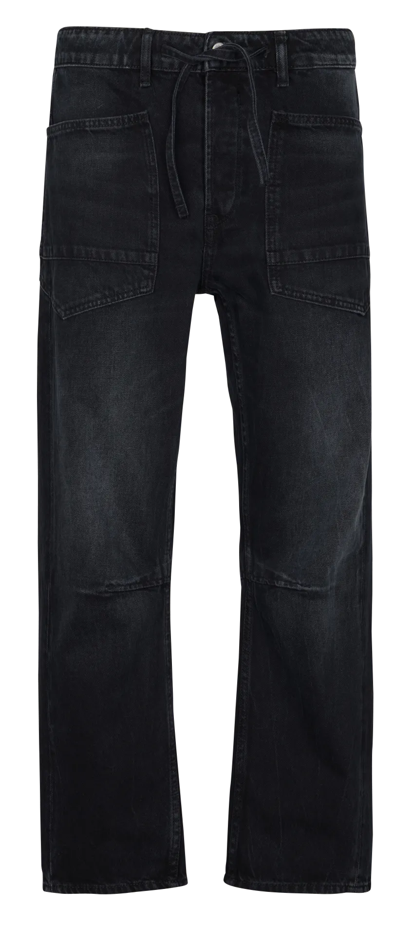 Weite Baumwoll-Jeans Blau HOBO