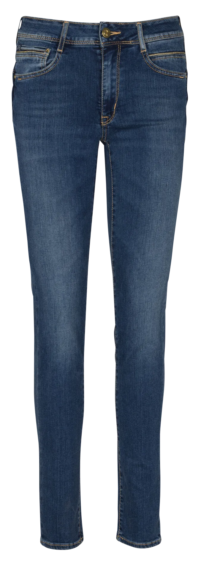 Slimfit-Jeans mit mittelhohem Bund Blau PULPHIGH