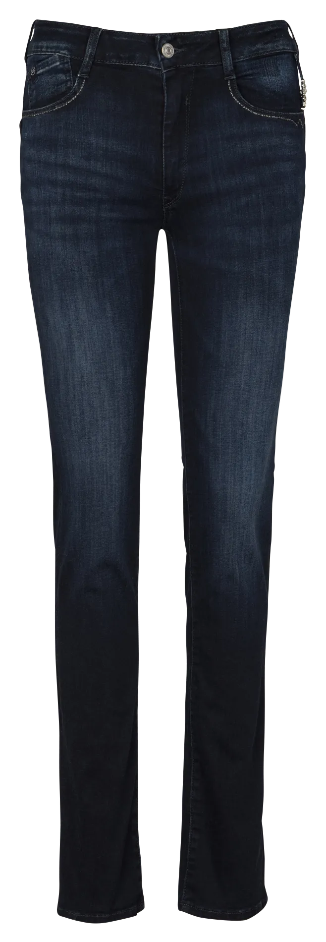 Gerade geschnittene Jeans aus Baumwoll-Mix Blau PULPHIRE