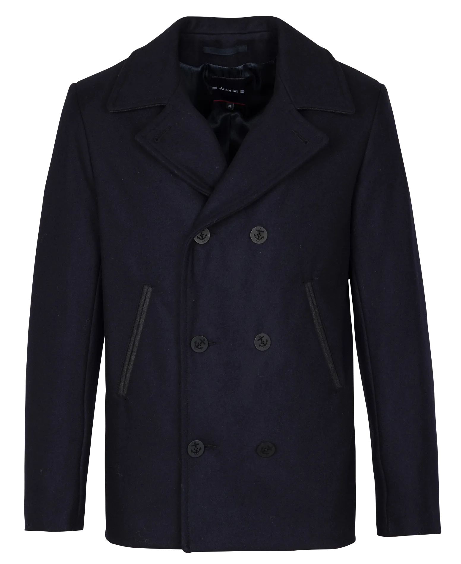 Caban aus Wolle Blau