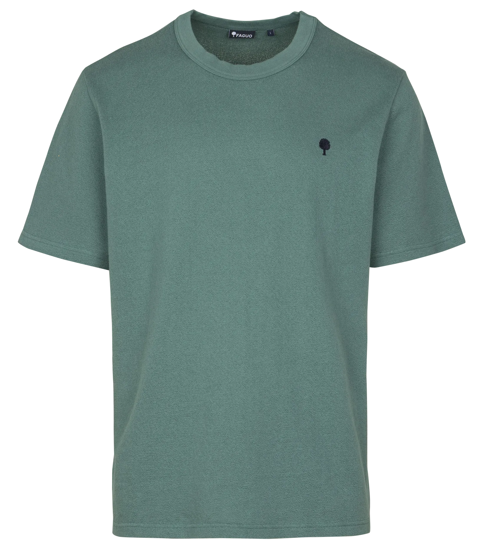 T-Shirt mit kurzen Ärmeln und Logo Grun LUGNY