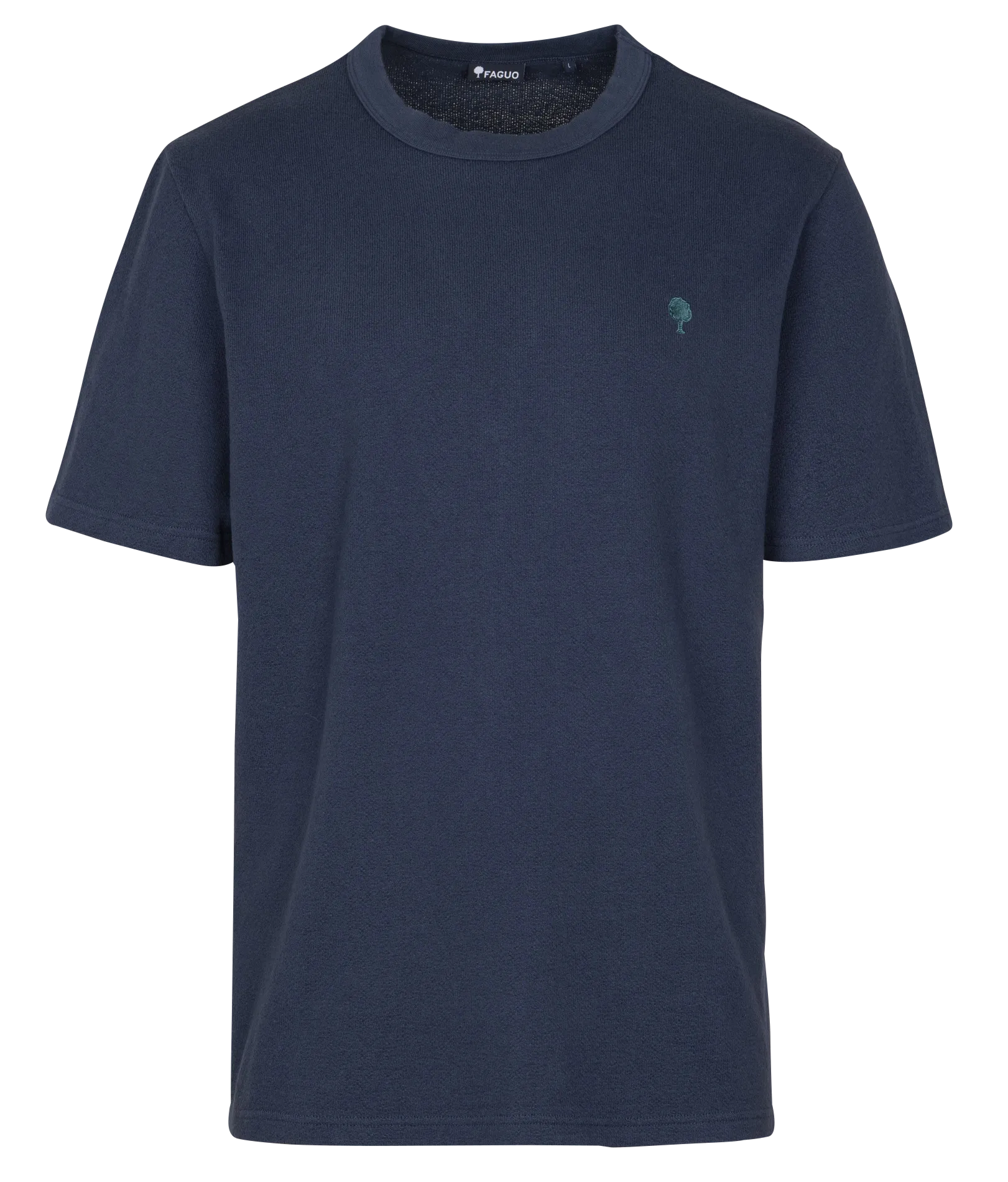 T-Shirt mit kurzen Ärmeln und Logo Blau LUGNY