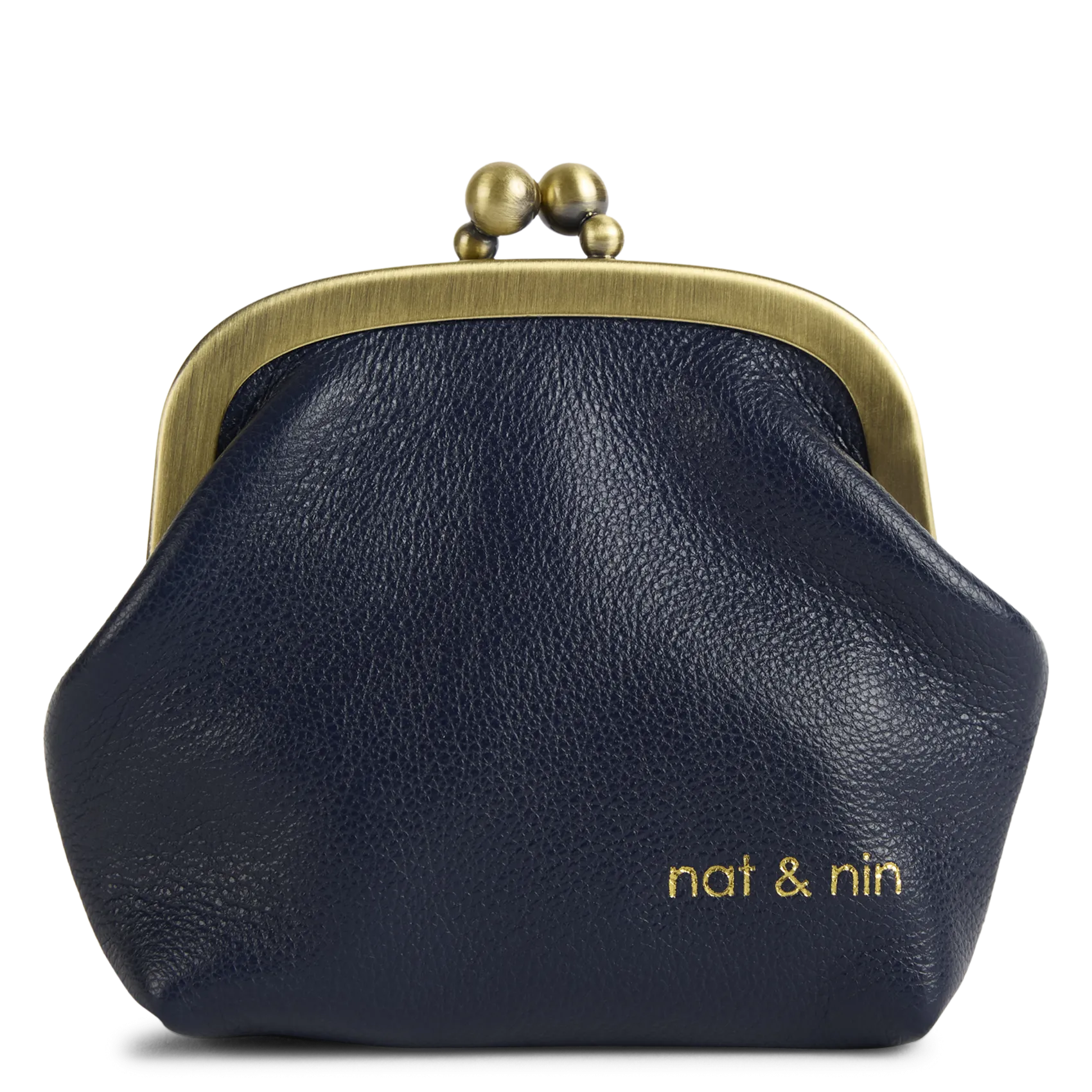 Leder-Geldbeutel Blau BIBI