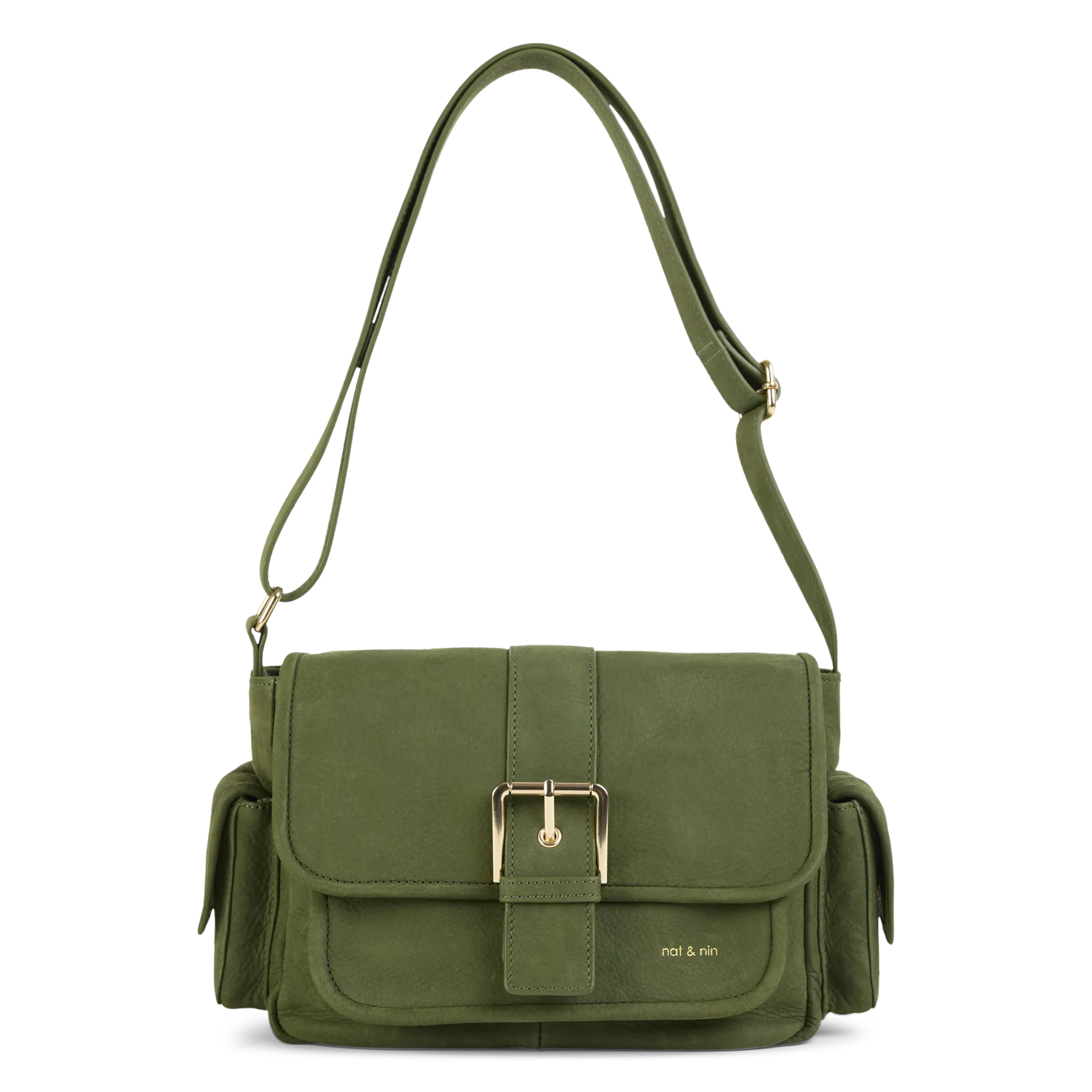 Brieftasche aus Leder Grun JOY