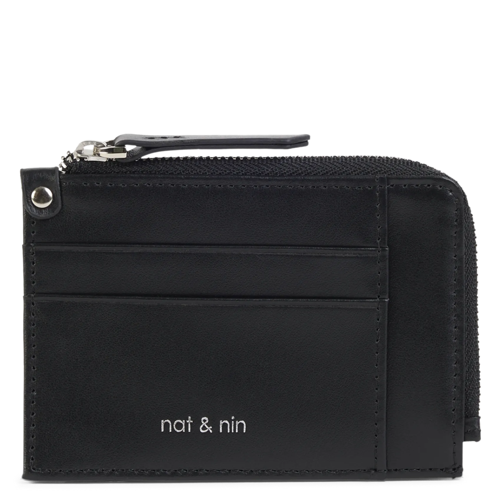 - 100 % Leder, - 6 Kartenschlitze, - 1 zentrale Tasche, - Maße: B10 x H7 cm. Schwarz LANA