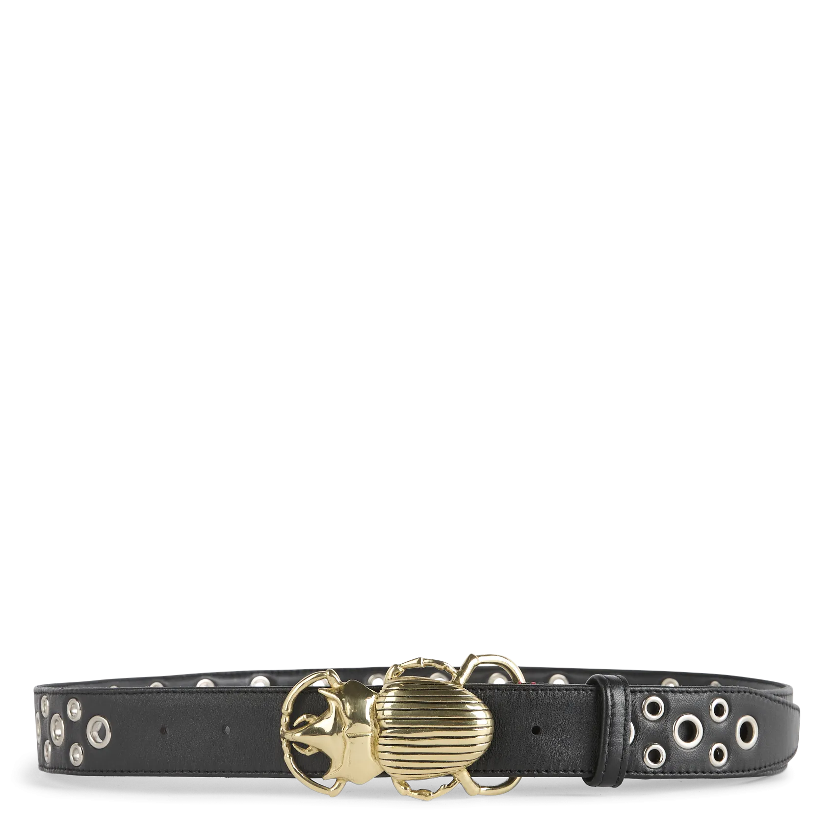 Gürtel aus Mischleder Schwarz