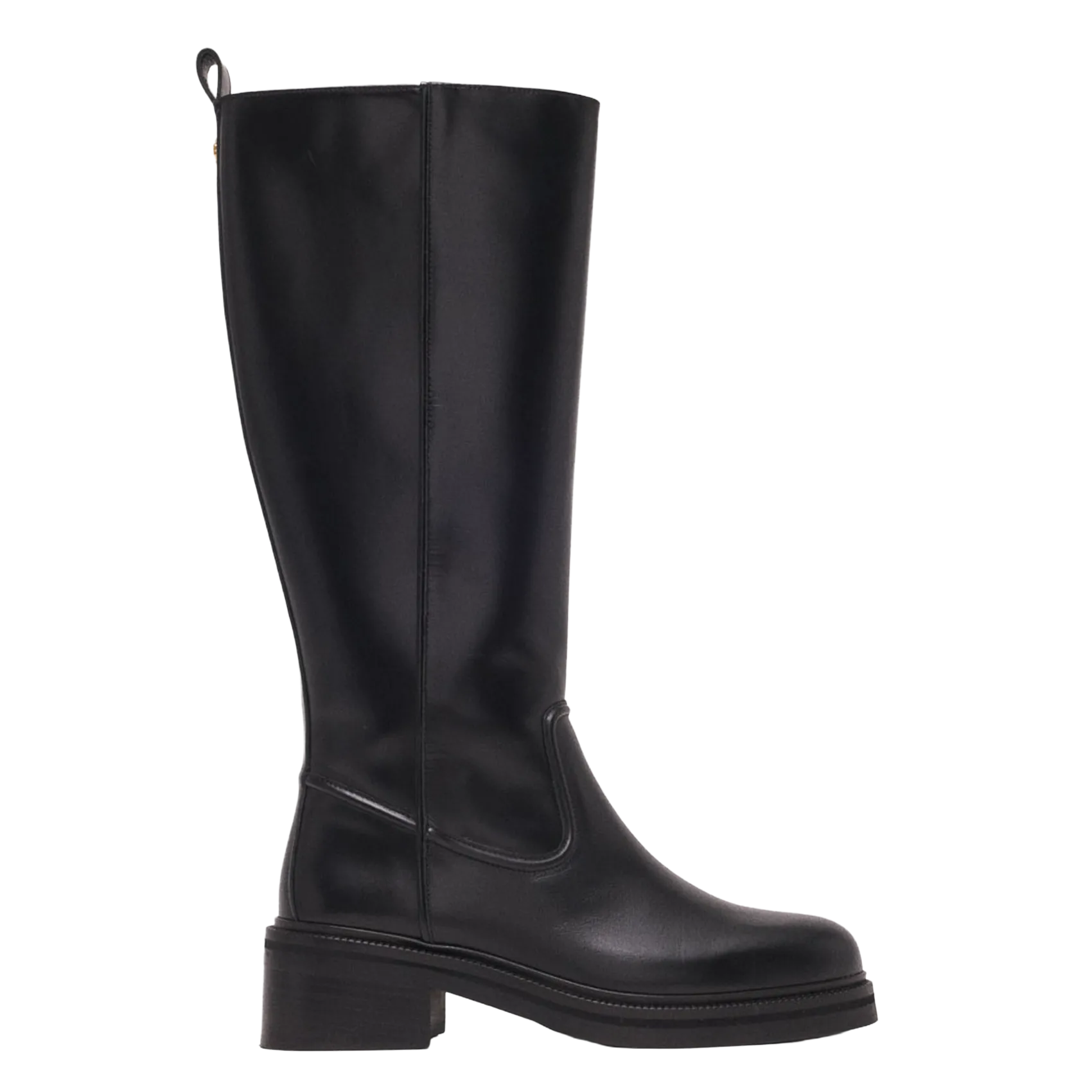 Ary - Lederstiefel Schwarz