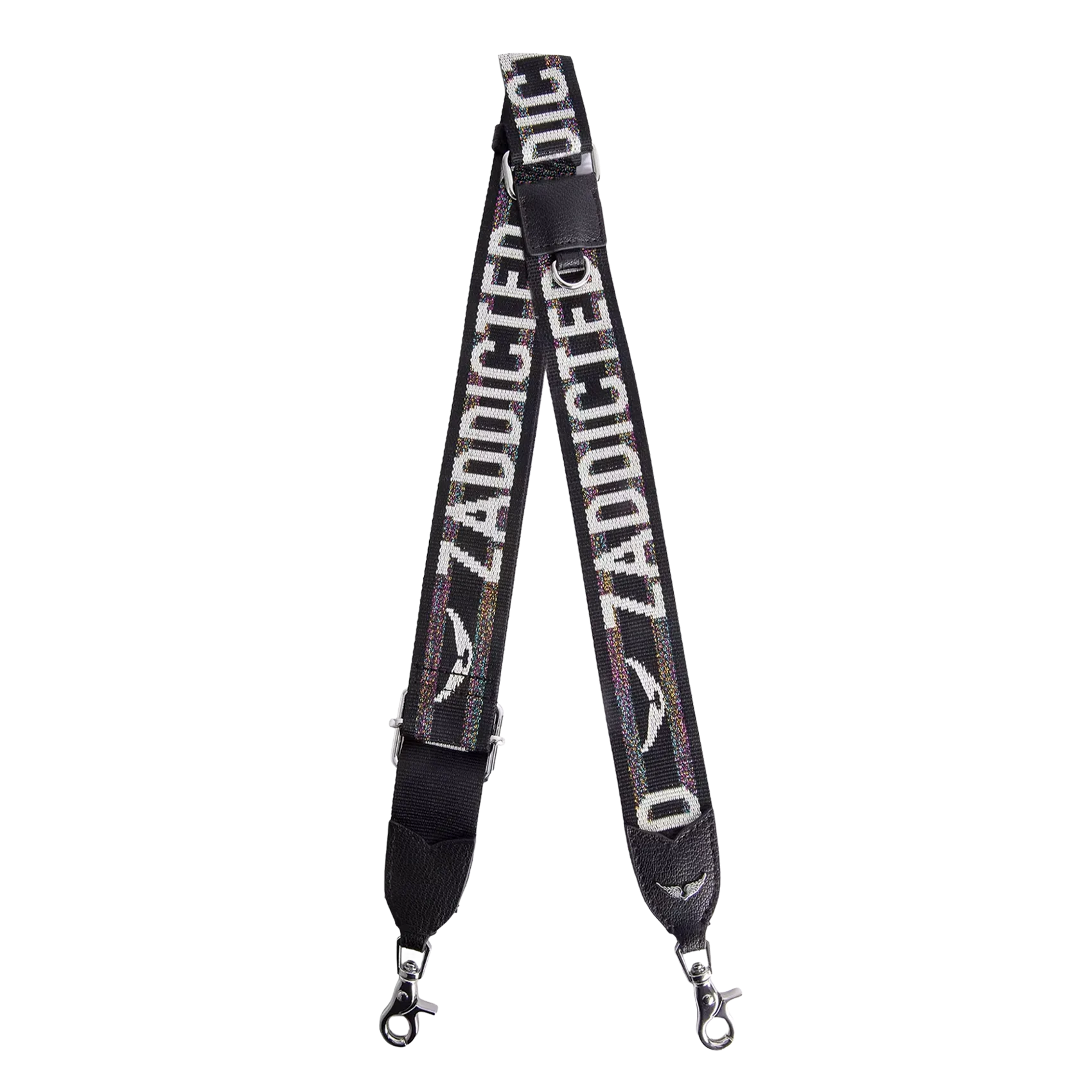 Abnehmbarer Schulterriemen mit Metallic-Garn Schwarz STRAP