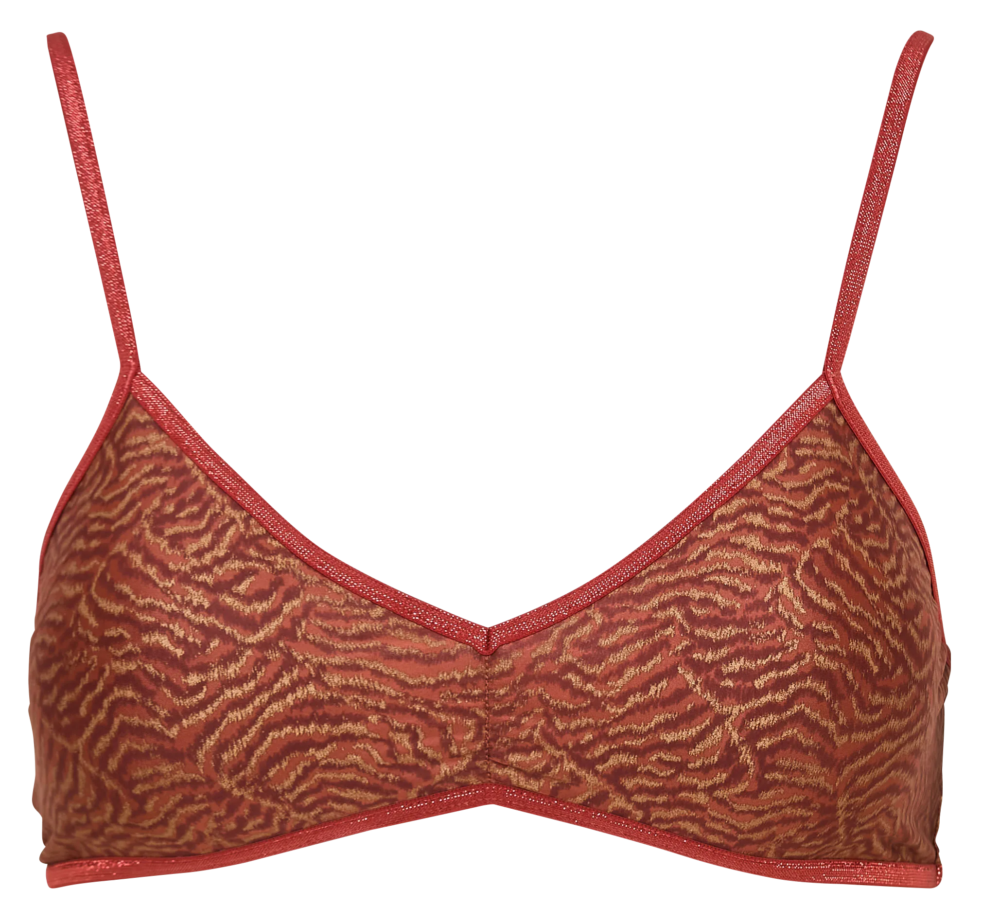 Bustier mit Print Braun GEORGIA