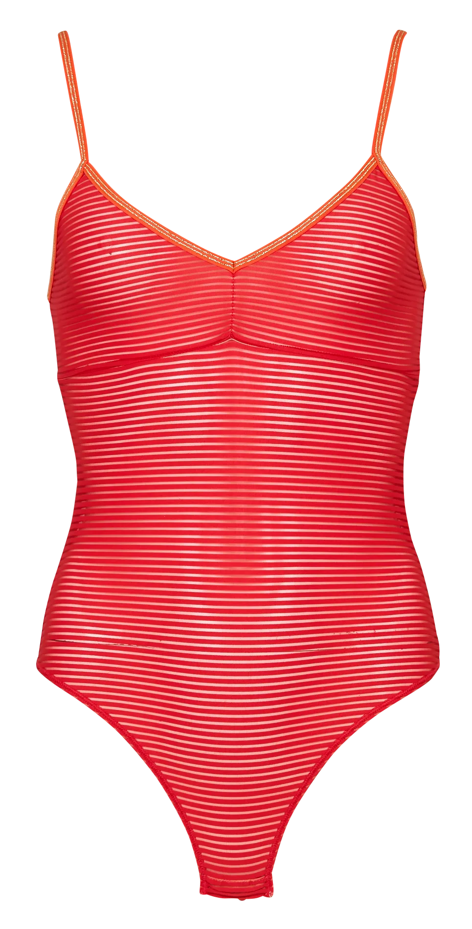 Anliegendes gestreiftes Oberteil Orange BILL