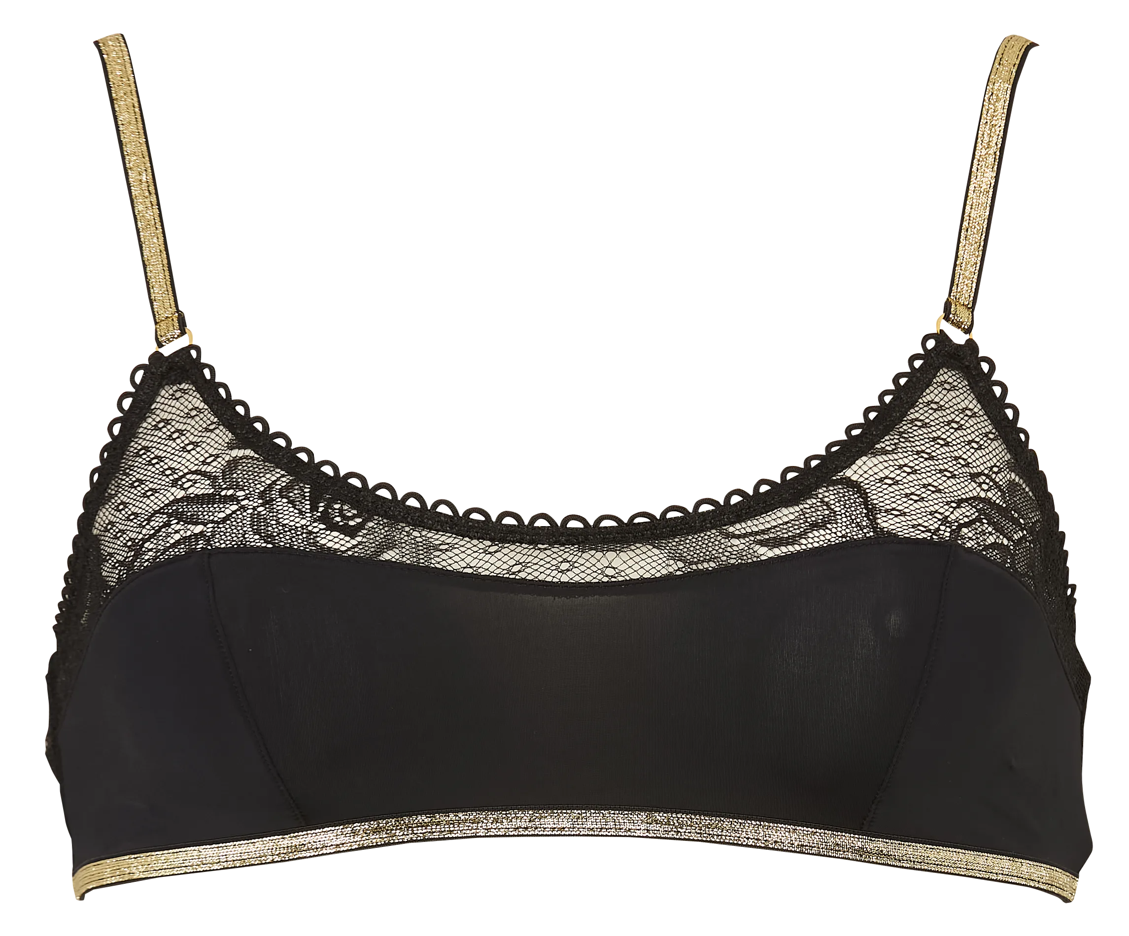 Bustier aus Spitze Schwarz AMOK