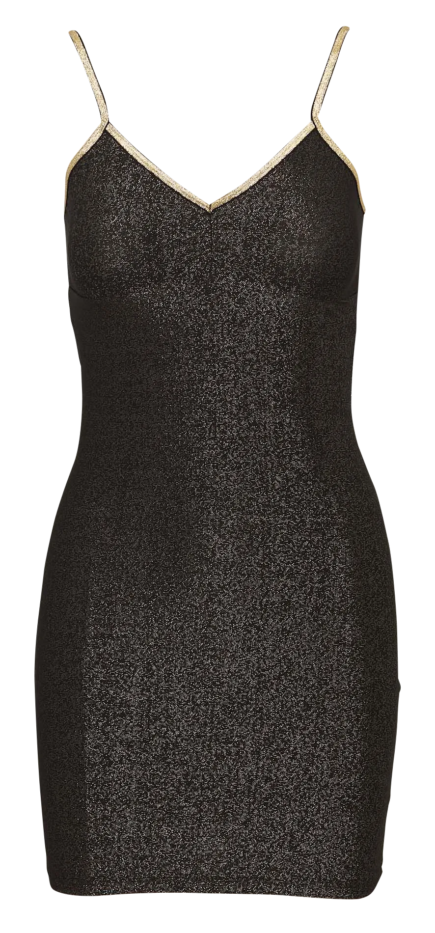 Angepasstes Glitzer-Nachthemd Schwarz GEORGIA