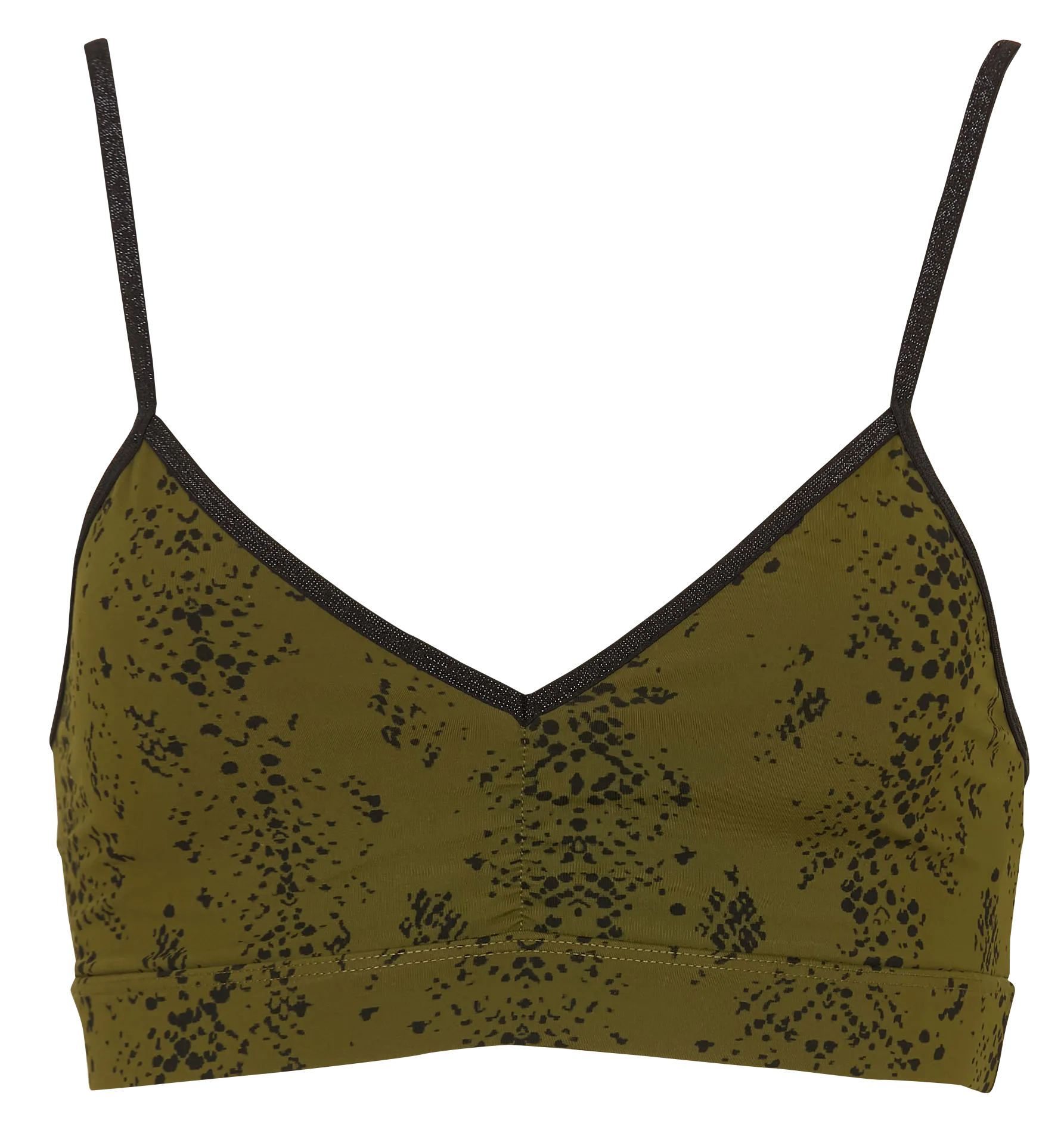 Bedrucktes Stretch-Brassière Grun MANI