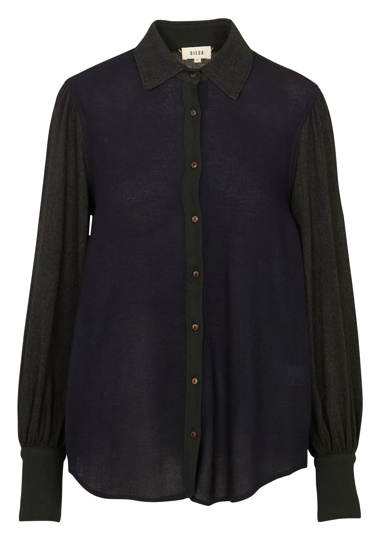 Gerade geschnittene Bluse Grau CANDRA