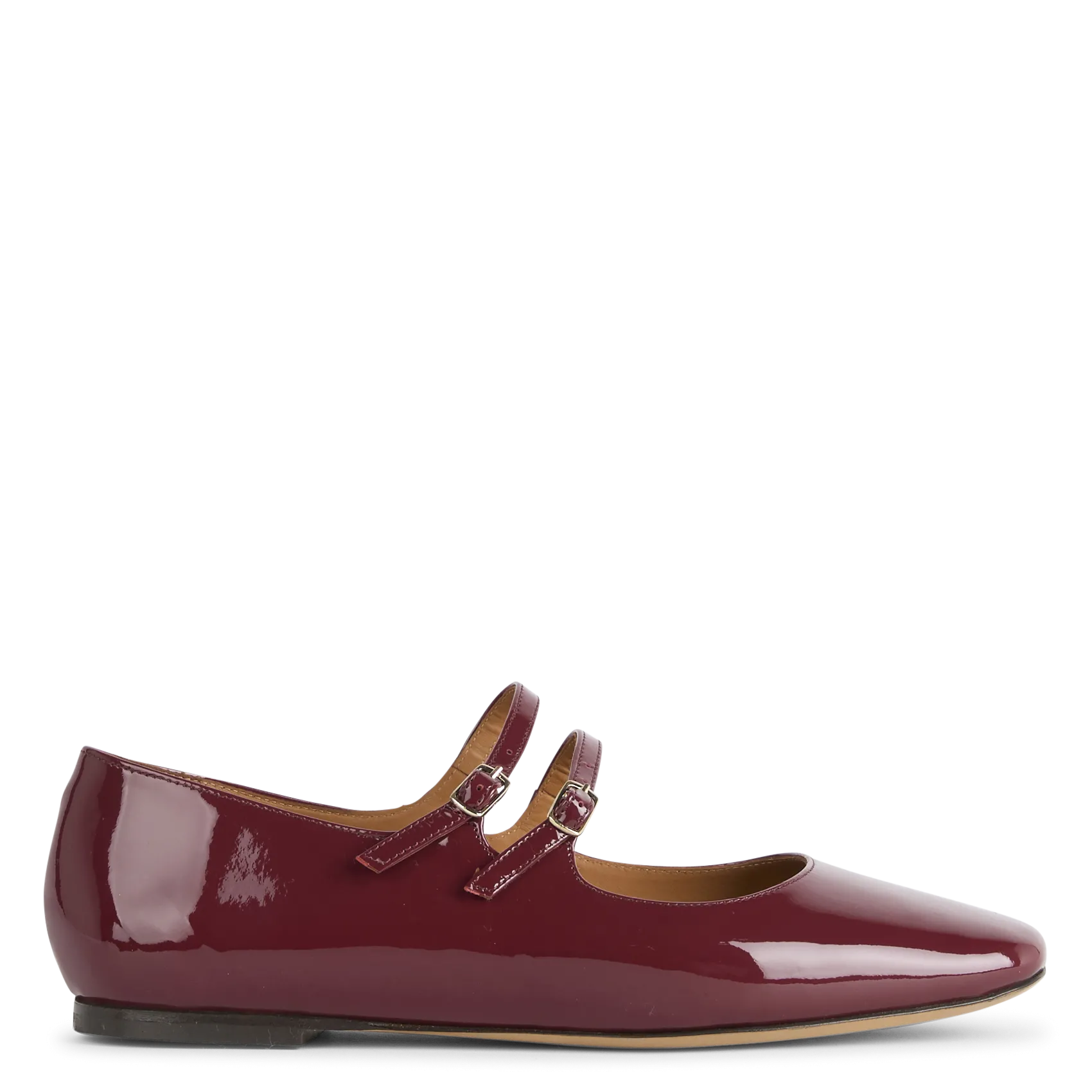 Riemchenschuhe aus Lackleder Rot N°128